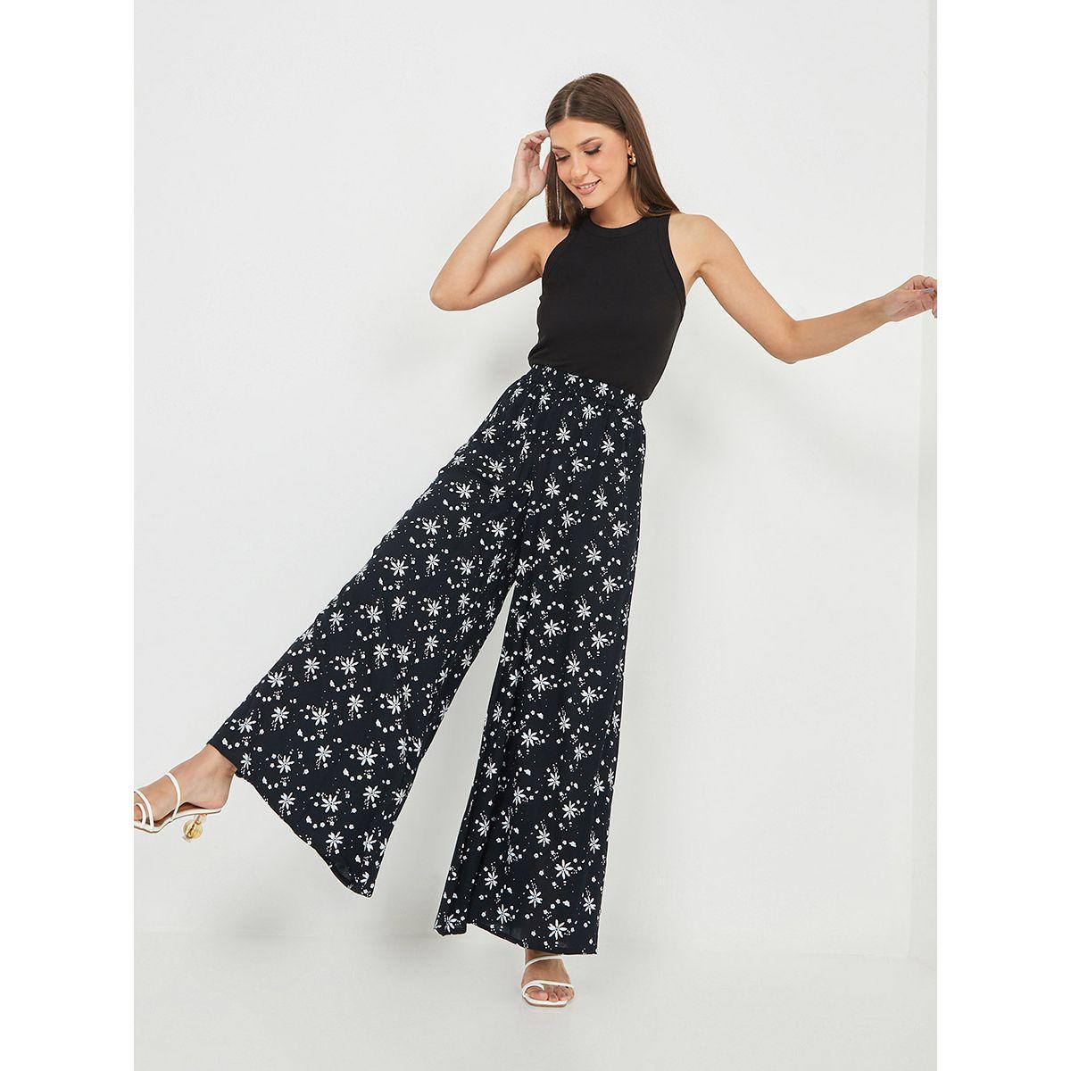 بنطال بقصة واسعة وخصر عالي من ستايلي-women-clothing-bottoms-trousers-image-1