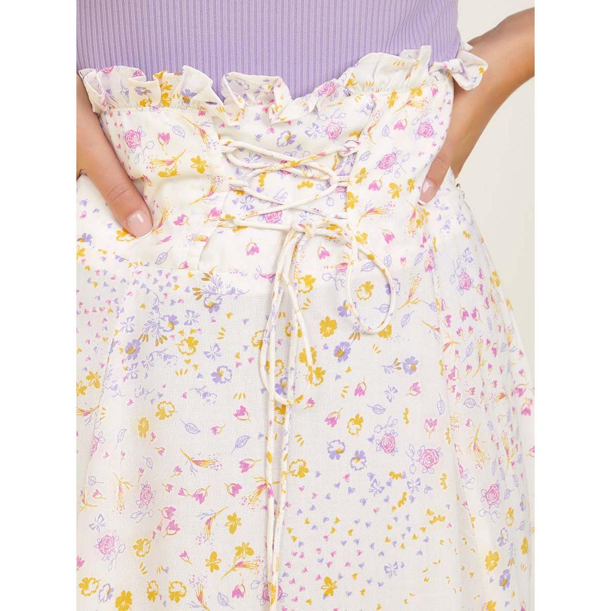 تنورة ميدي مطبع بزهور من ستايلي-women-clothing-bottoms-skirts-image-3