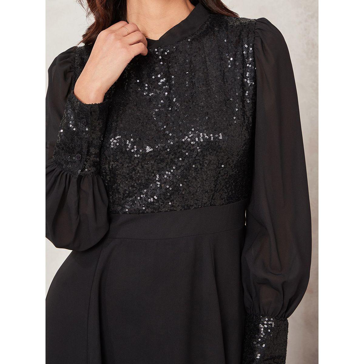 فستان طويل مزين بالترتر من ستايلي-women-clothing-dresses-image-3