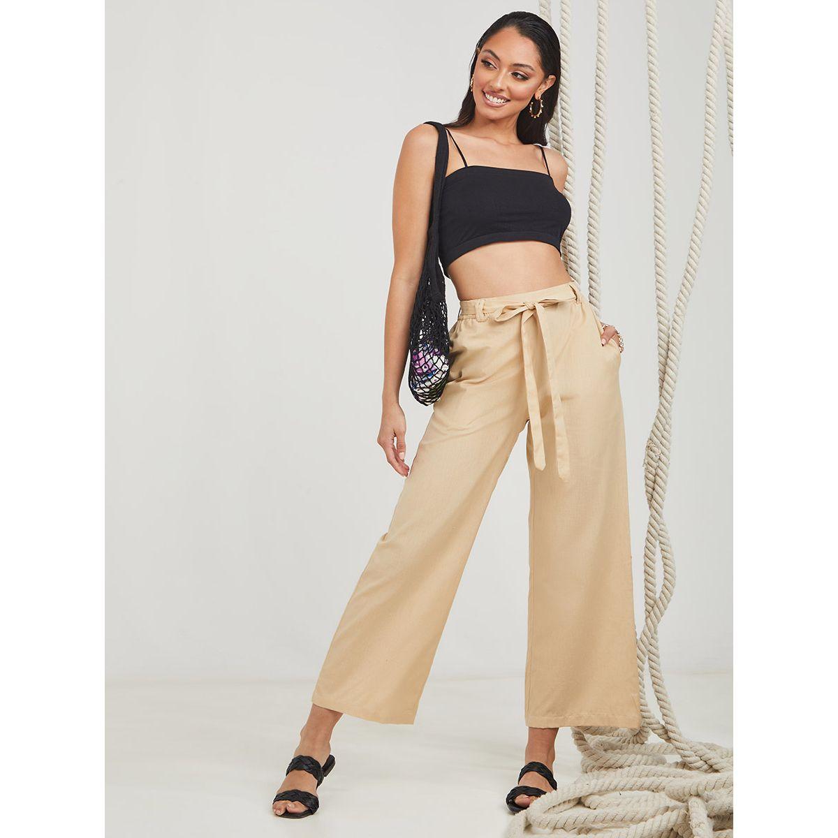 بنطال بقصة ارجل عريضة من ستايلي-women-clothing-bottoms-trousers-image-2