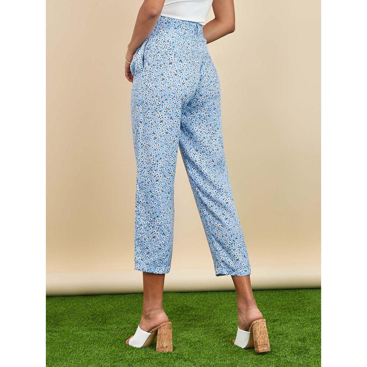 بنطال قصير مطبع بزهور من ستايلي-women-clothing-bottoms-trousers-image-4