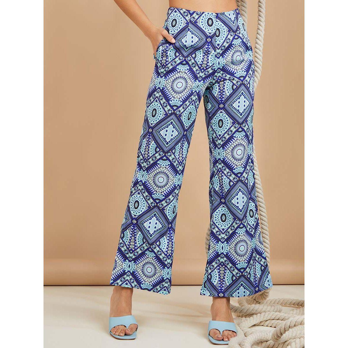 Styli Geometric Print High Rise Straight Leg Trouser-women-clothing-bottoms-trousers-image-2