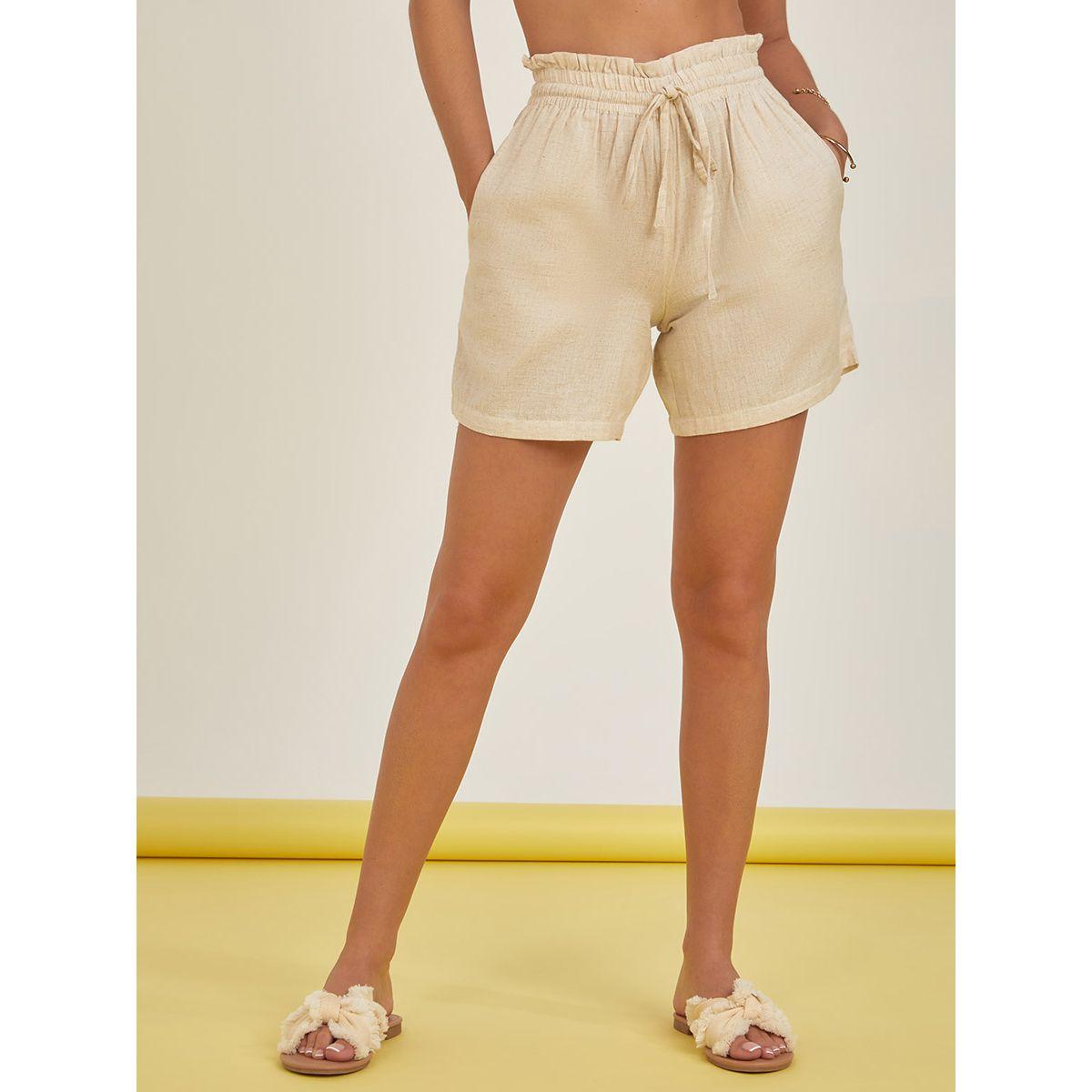 شورت برباط خصر وجيوب من ستايلي-women-clothing-bottoms-shorts-image-2