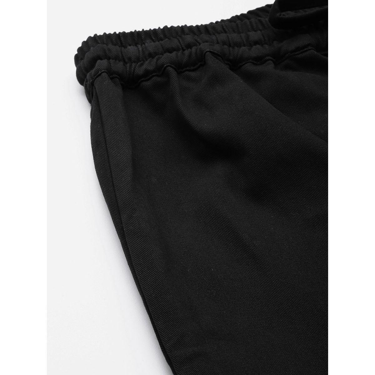 Styli High Waist Drawstring Detail Cuffed Trouser-women-clothing-bottoms-trousers-image-6