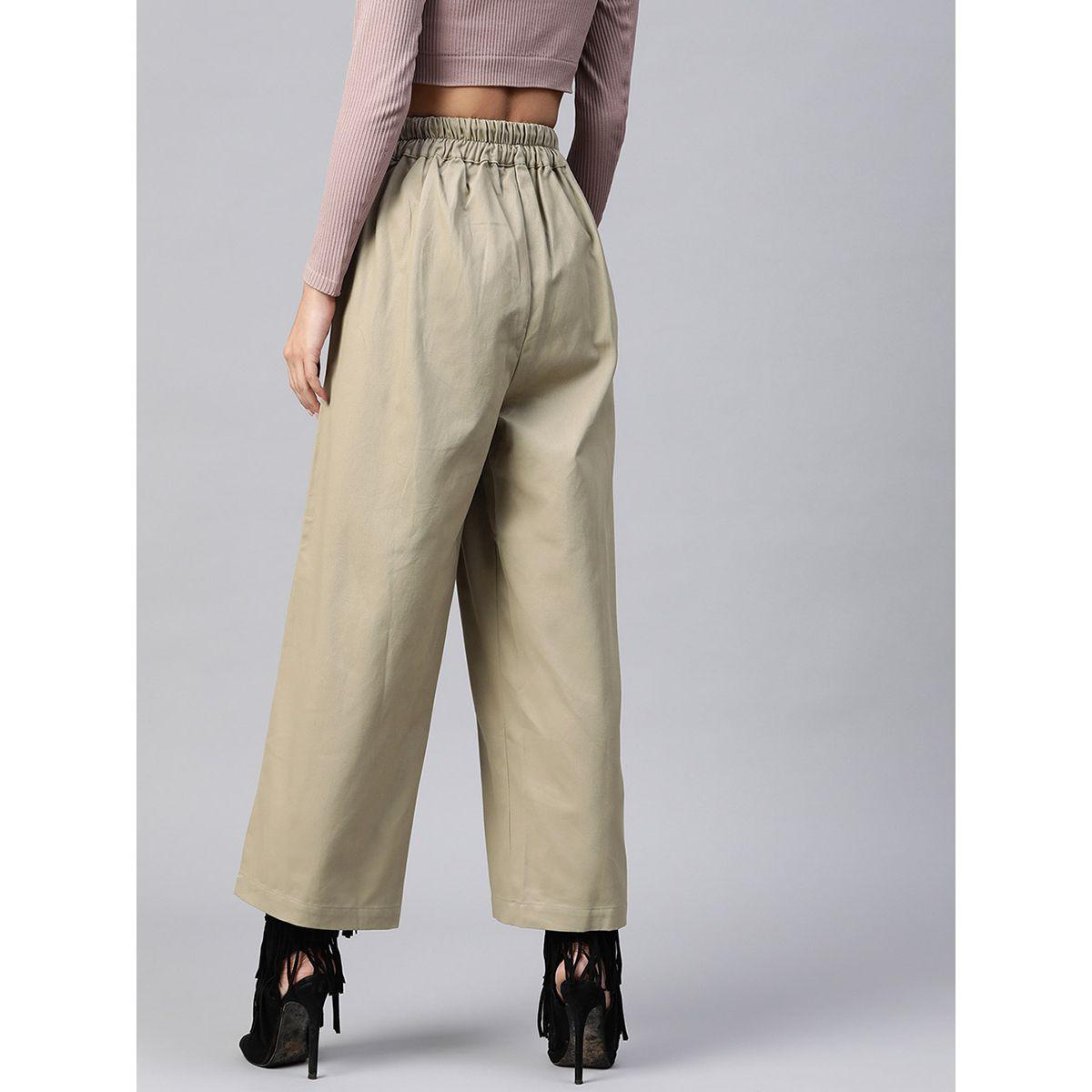 بنطال كاجوال بخصر عالي من ستايلي-women-clothing-bottoms-trousers-image-3