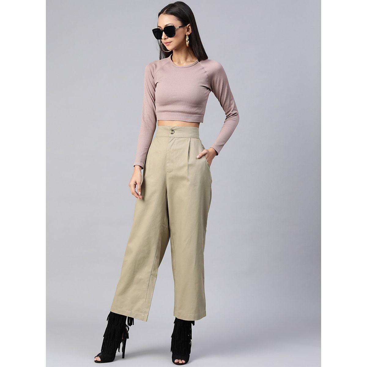 Styli High Waist Wide Leg Trouser-women-clothing-bottoms-trousers-image-4