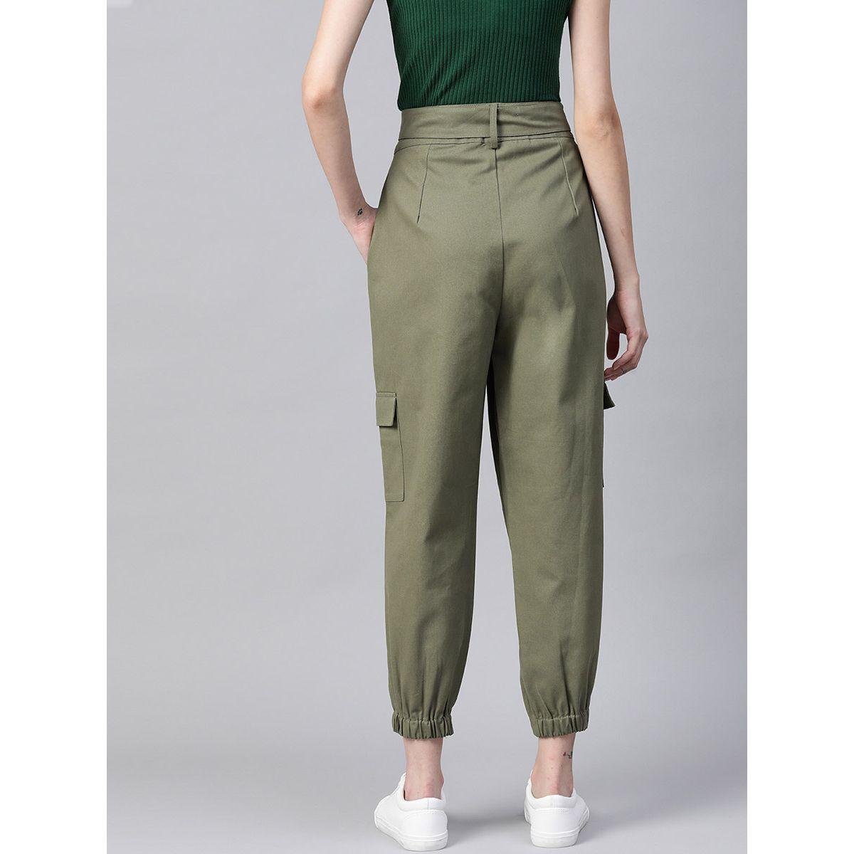 Styli Ring Detail Belt Cuffed Trouser-women-clothing-bottoms-trousers-image-3