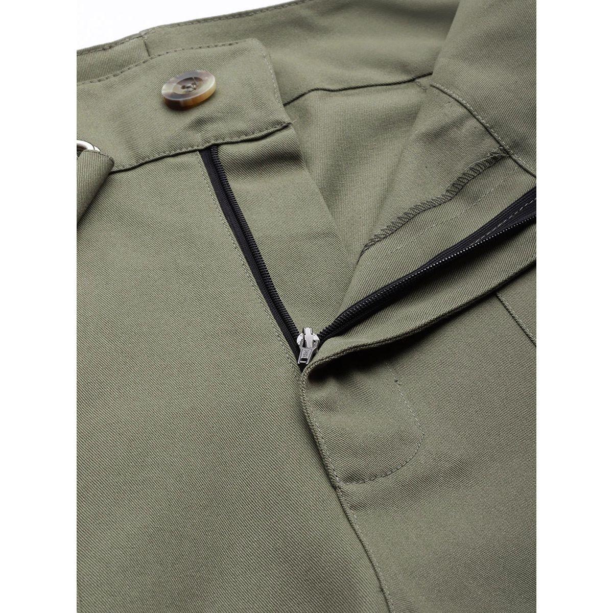Styli Ring Detail Belt Cuffed Trouser-women-clothing-bottoms-trousers-image-5