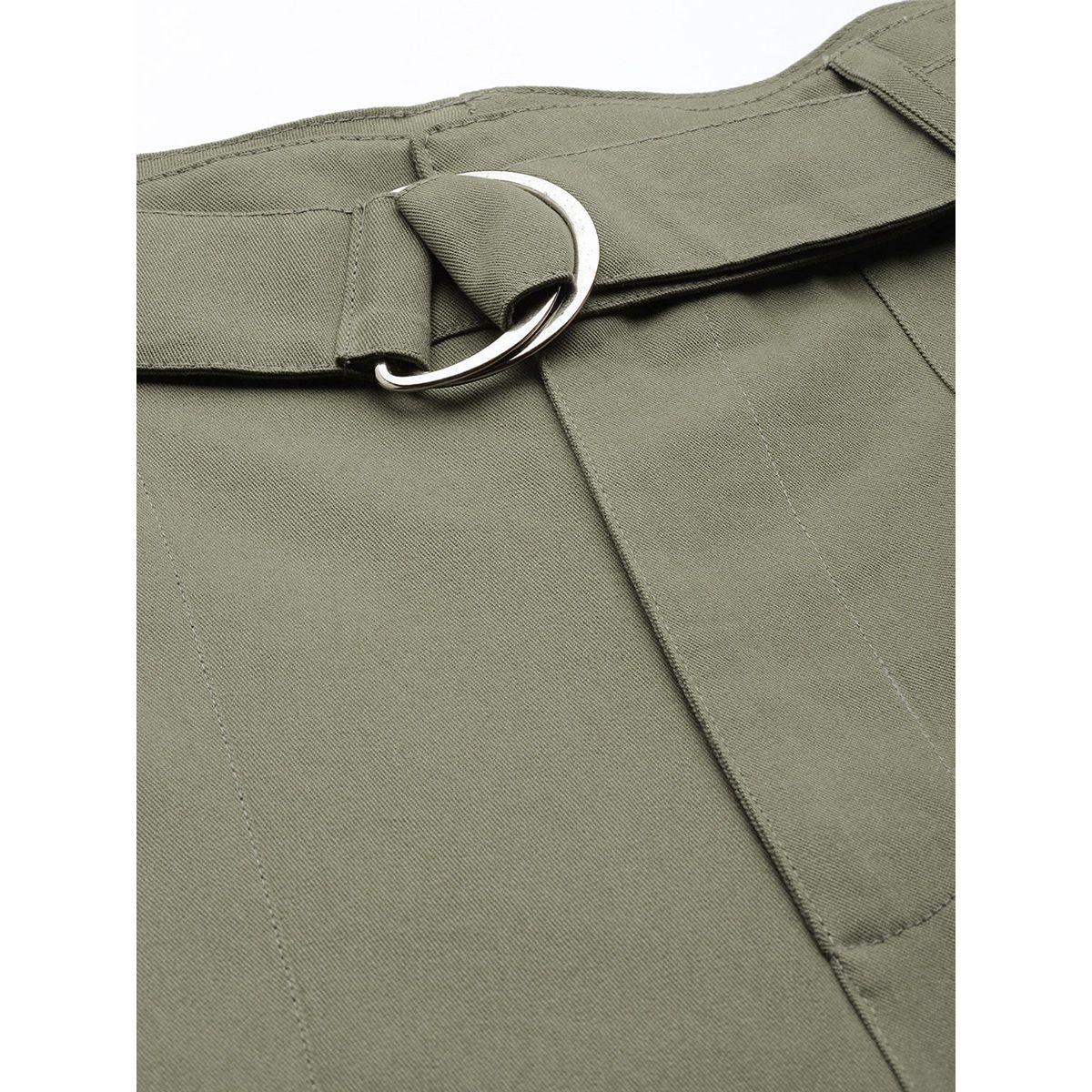 Styli Ring Detail Belt Cuffed Trouser-women-clothing-bottoms-trousers-image-6