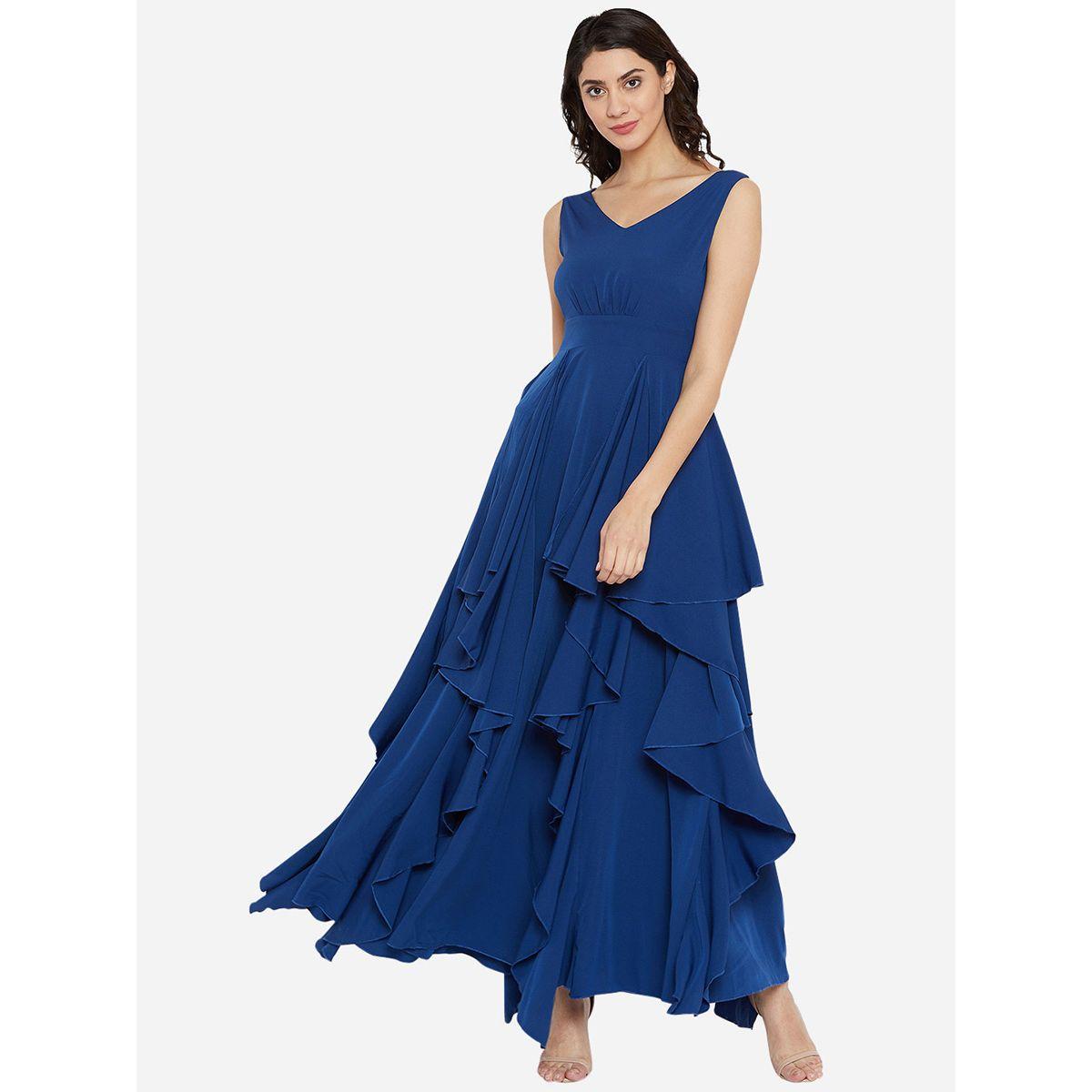 Styli Sleeveless Frill Detail A-line Maxi Dress-women-clothing-dresses-image-1