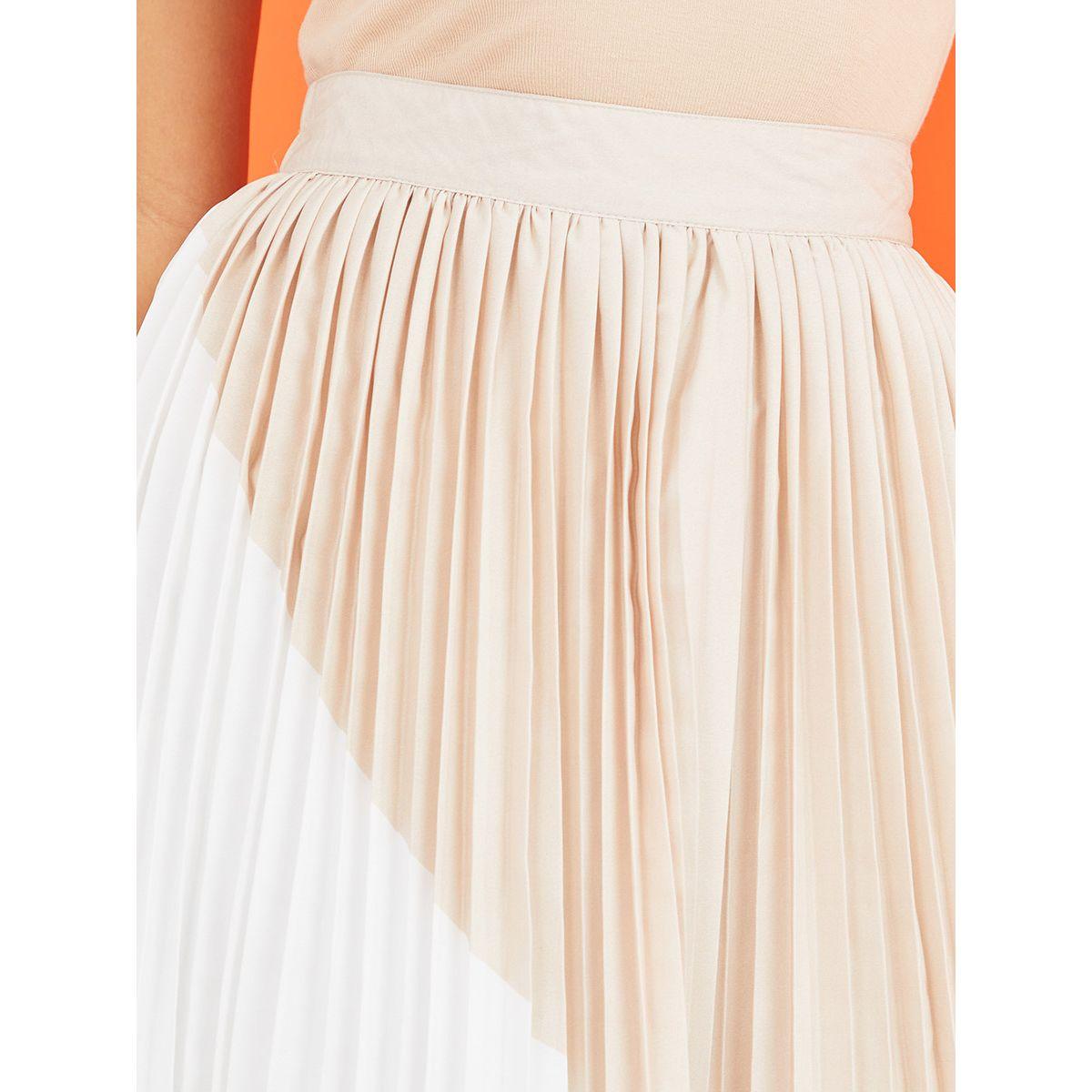 تنورة ميدي بنمط كتل الالوان من ستايلي-women-clothing-bottoms-skirts-image-3