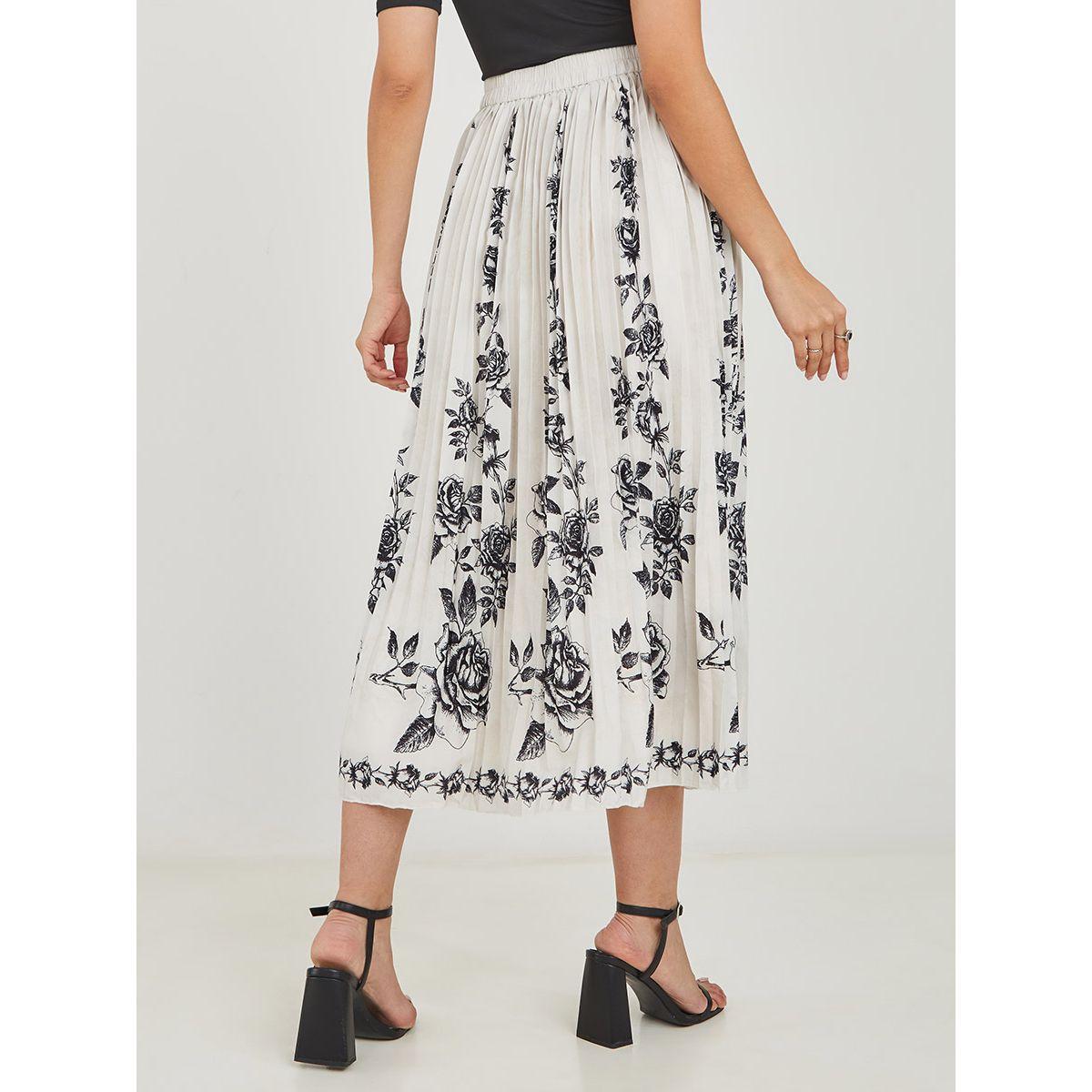 تنورة طويلة مطبعة بزهور من ستايلي-women-clothing-bottoms-skirts-image-4