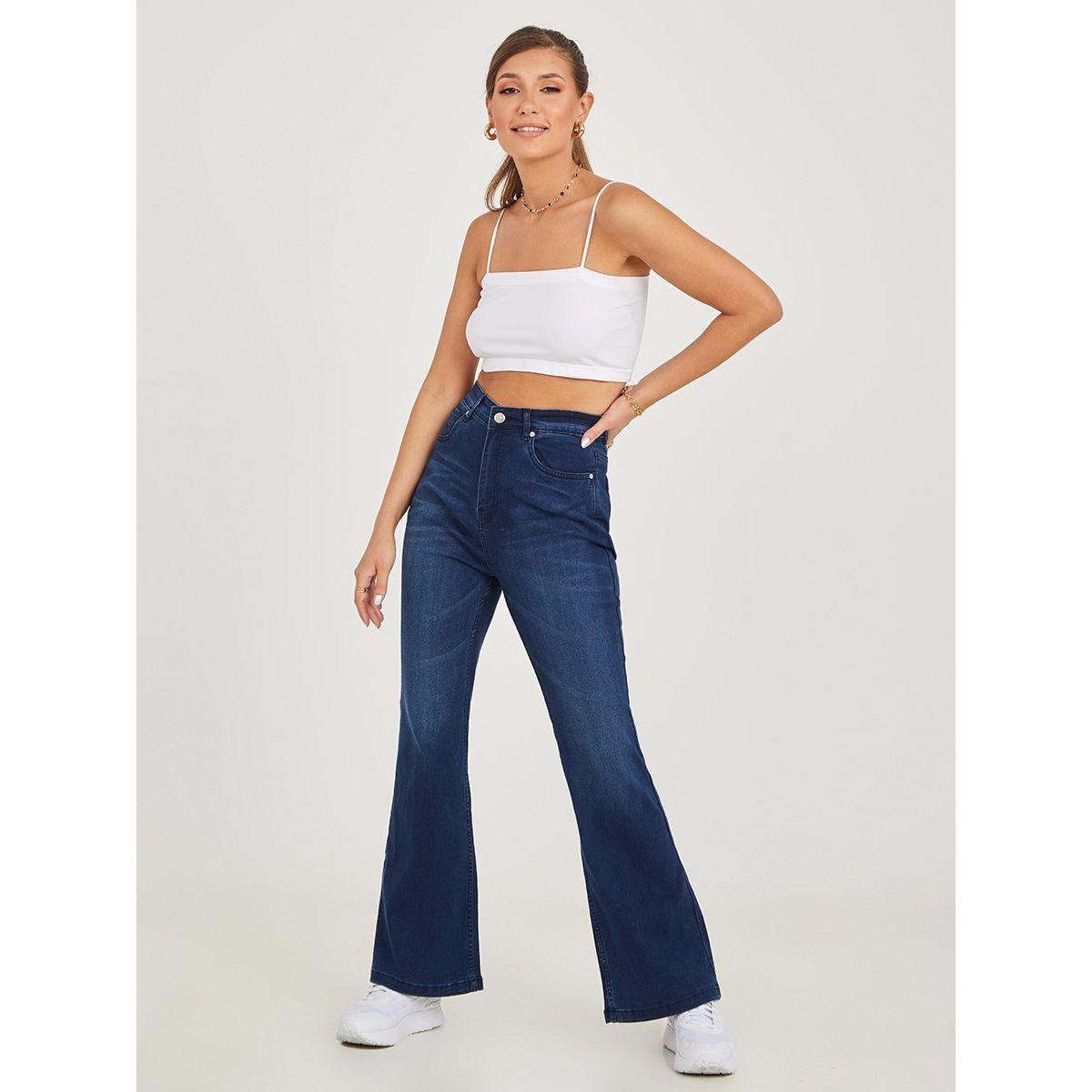 Styli High Rise Flare Leg Jeans-women-clothing-bottoms-jeans-image-2