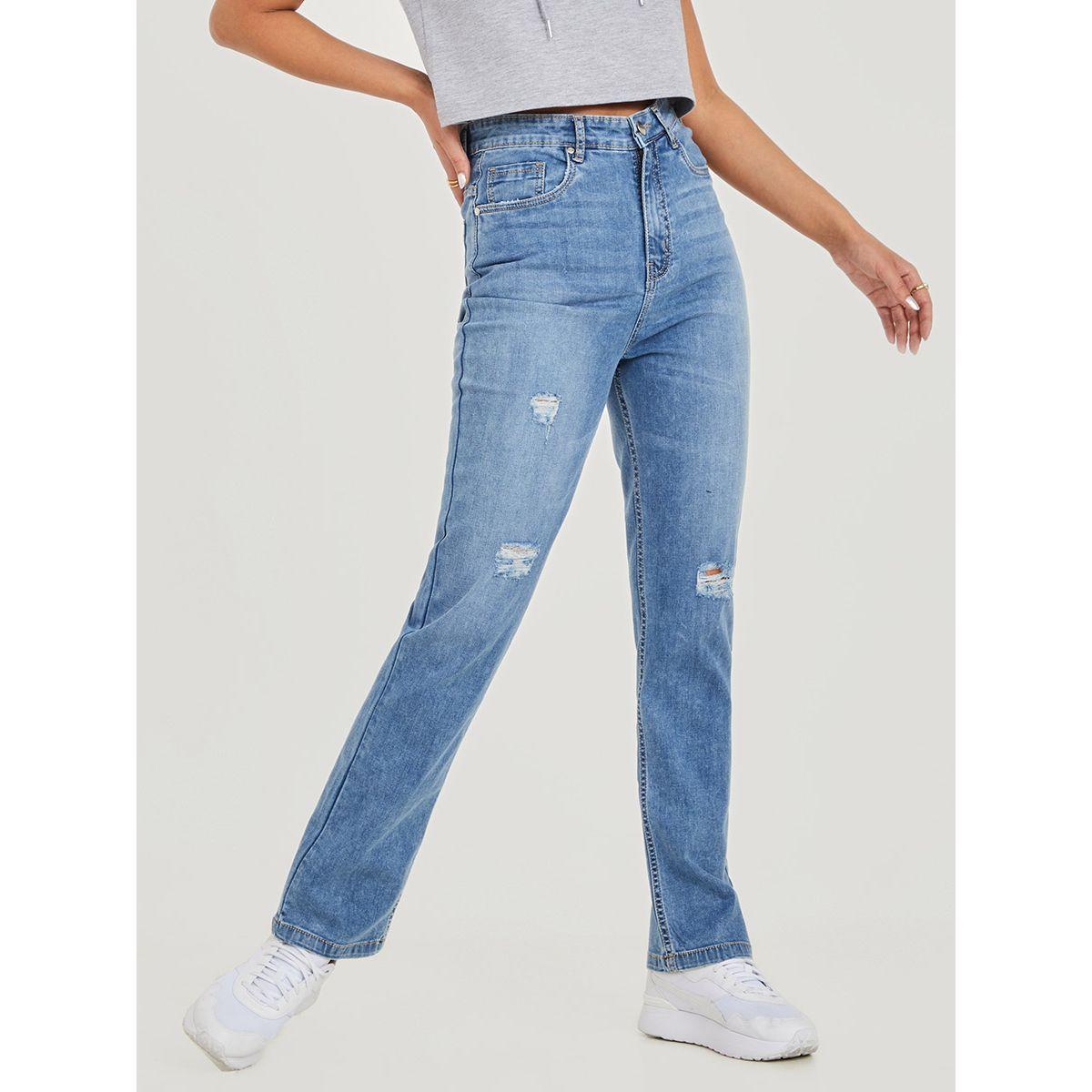 جينز بقصة مستقيمة من ستايلي-women-clothing-bottoms-jeans-image-1