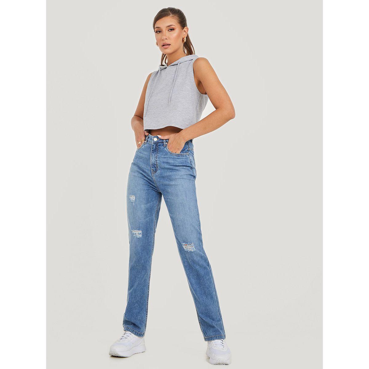 جينز بقصة مستقيمة من ستايلي-women-clothing-bottoms-jeans-image-2