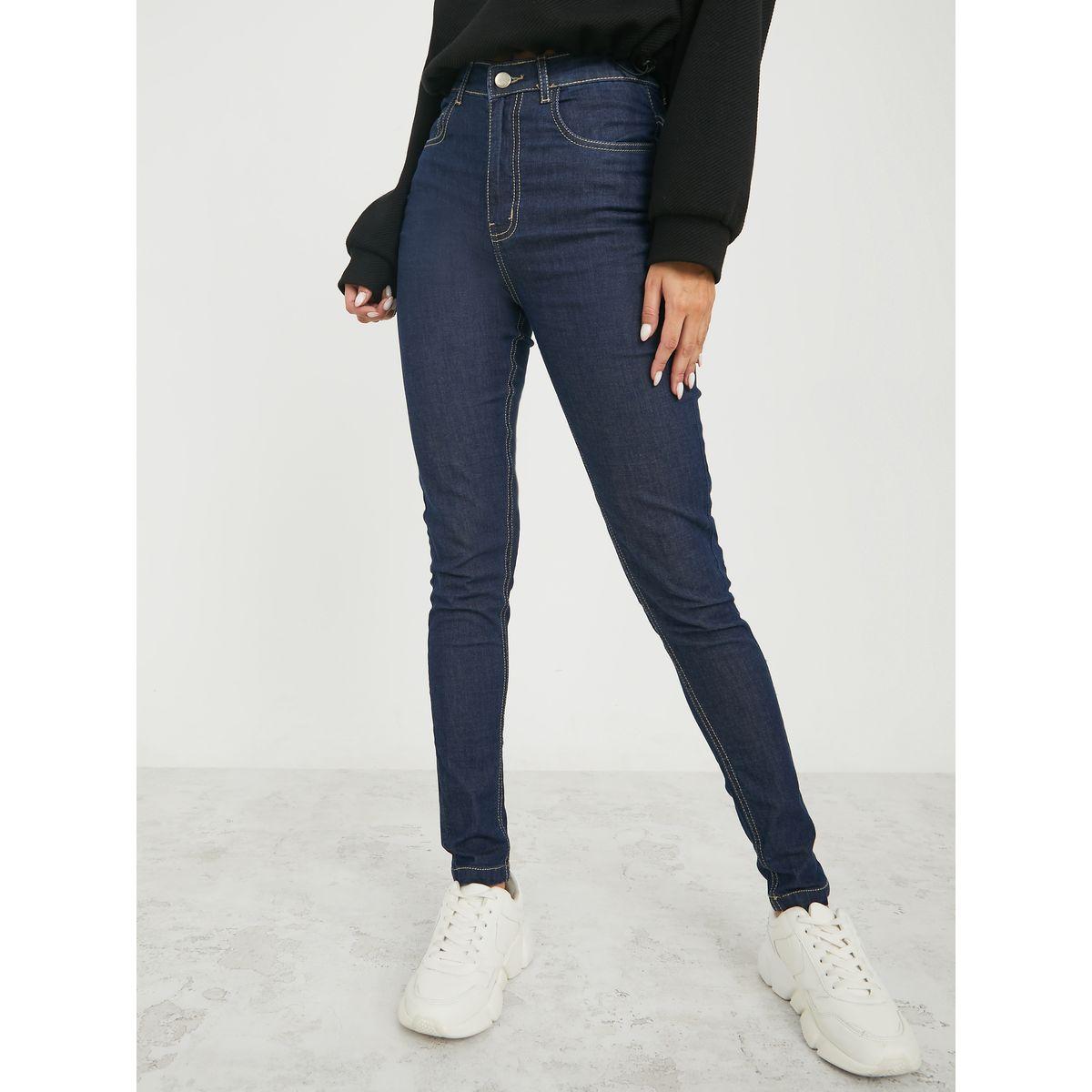 جينز سكيني بتداخل درزات وخصر عالي-women-clothing-bottoms-jeans-image-1