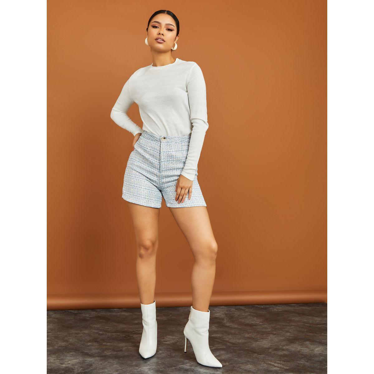سويتر سادة محبوك بياقة دائرية-women-winterwear-cardigansandjumpers-jumpers-image-2
