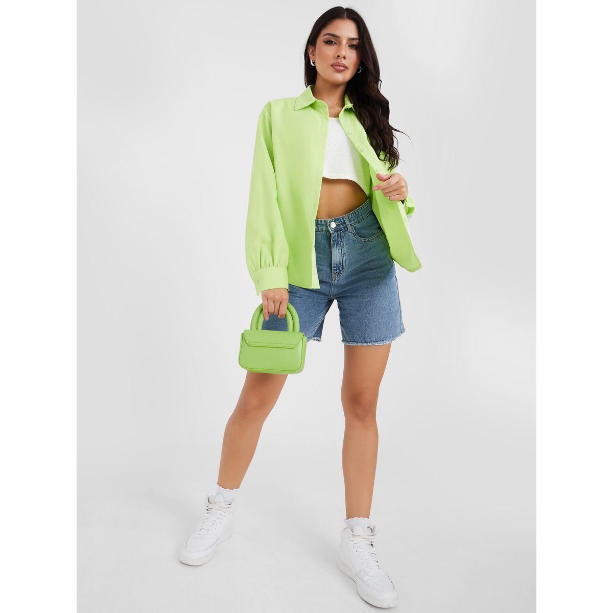شورت دنيم بخصر عالي-women-clothing-bottoms-shorts-image-2