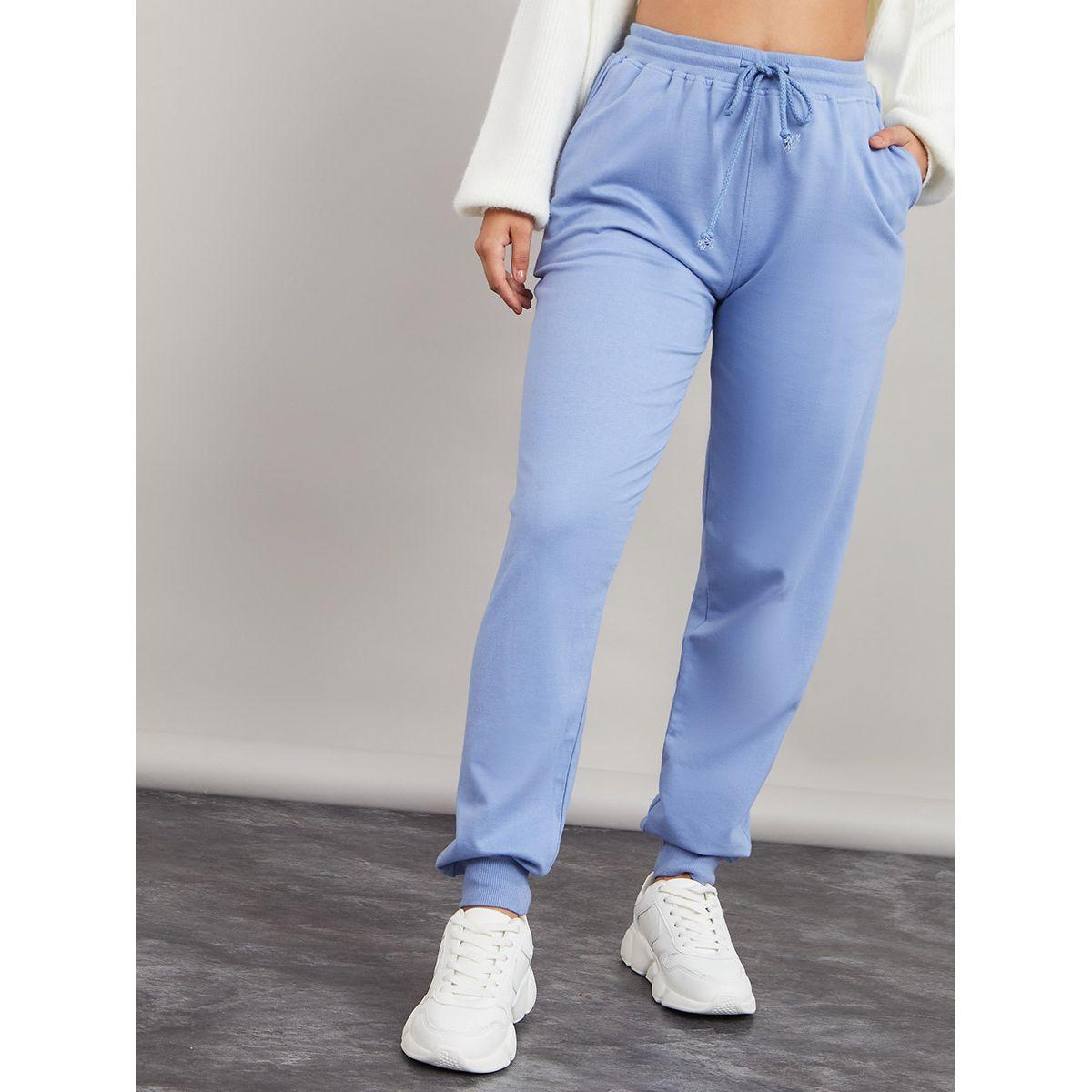 Styli Solid Drawstring Waistband Detail Relaxed Fit Jogger-women-clothing-bottoms-joggers-image-2