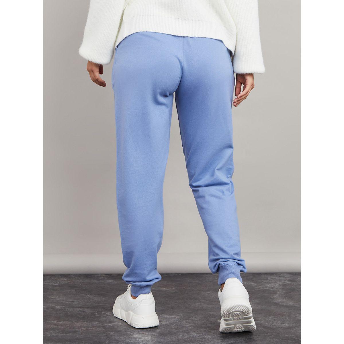 Styli Solid Drawstring Waistband Detail Relaxed Fit Jogger-women-clothing-bottoms-joggers-image-4