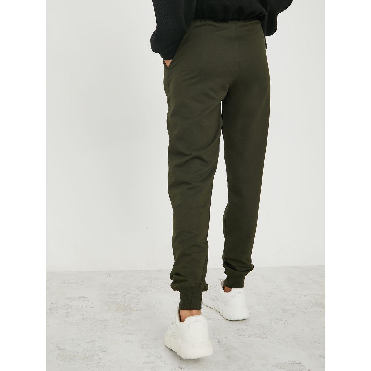 Styli Solid Drawstring Detail Relaxed Fit Jogger-women-clothing-bottoms-joggers-image-4