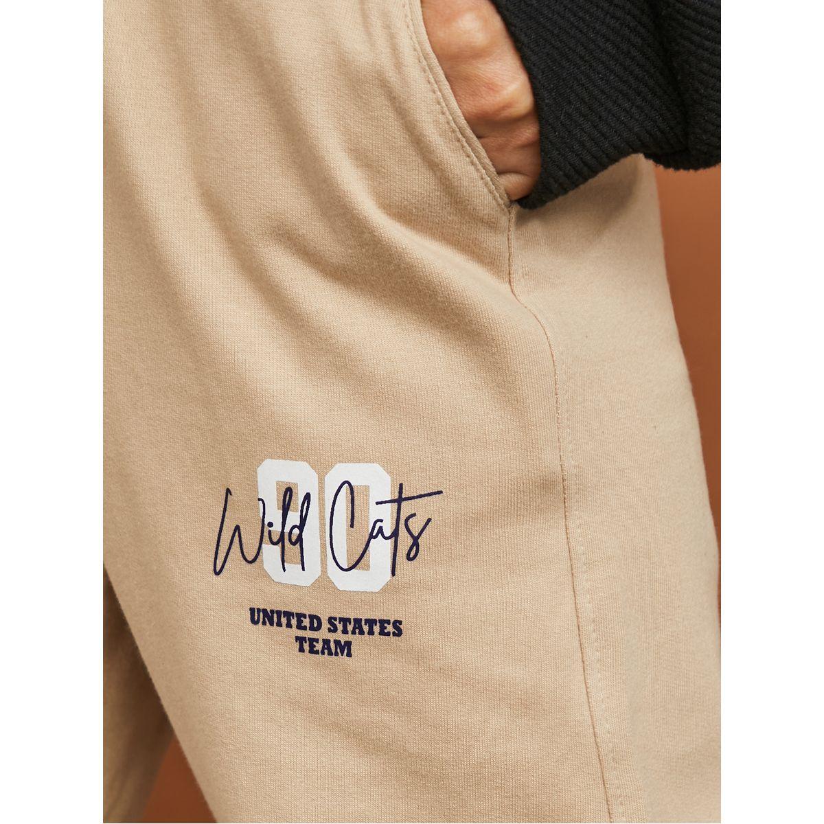 Styli Side Slogan Detail Cuffed Jogger with Drawstring-women-clothing-bottoms-joggers-image-3