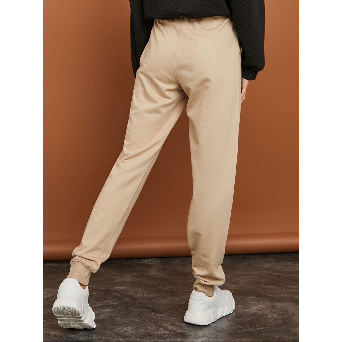 Styli Side Slogan Detail Cuffed Jogger with Drawstring-women-clothing-bottoms-joggers-image-4