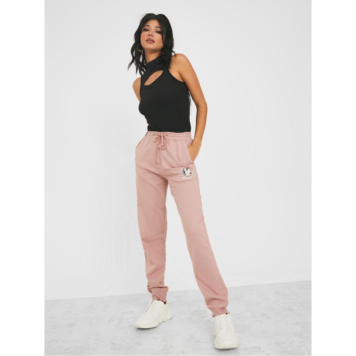 جوغر محبوك مطبع بطبعة جرافيك-women-clothing-bottoms-joggers-image-2