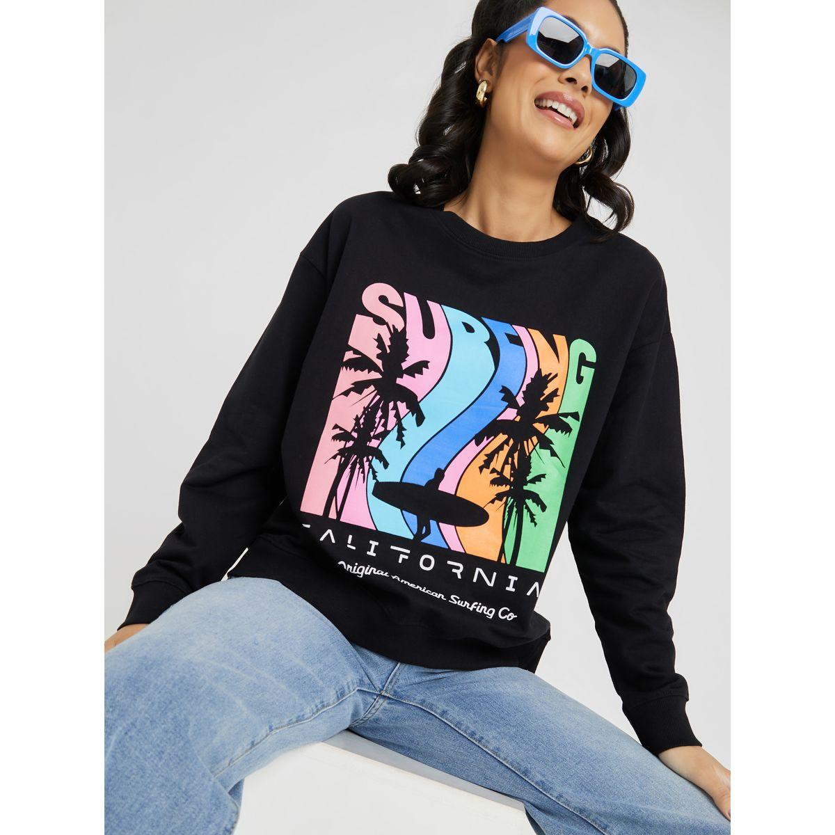 سويت شيرت مطبع بطبعة جرافيك-women-clothing-hoodiesandsweatshirts-sweatshirts-image-1
