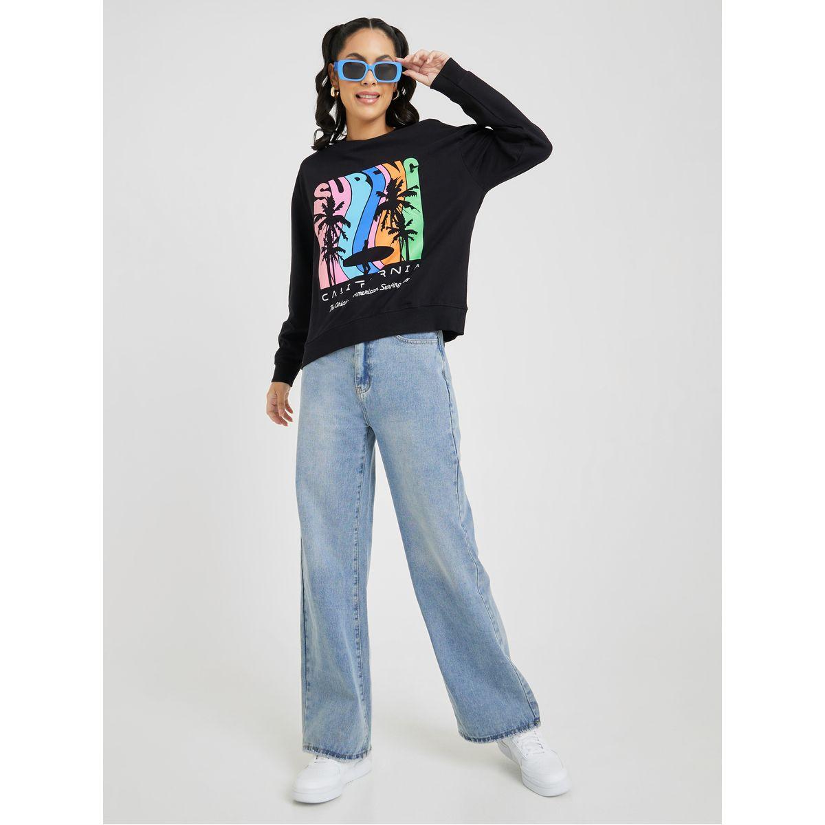 سويت شيرت مطبع بطبعة جرافيك-women-clothing-hoodiesandsweatshirts-sweatshirts-image-2