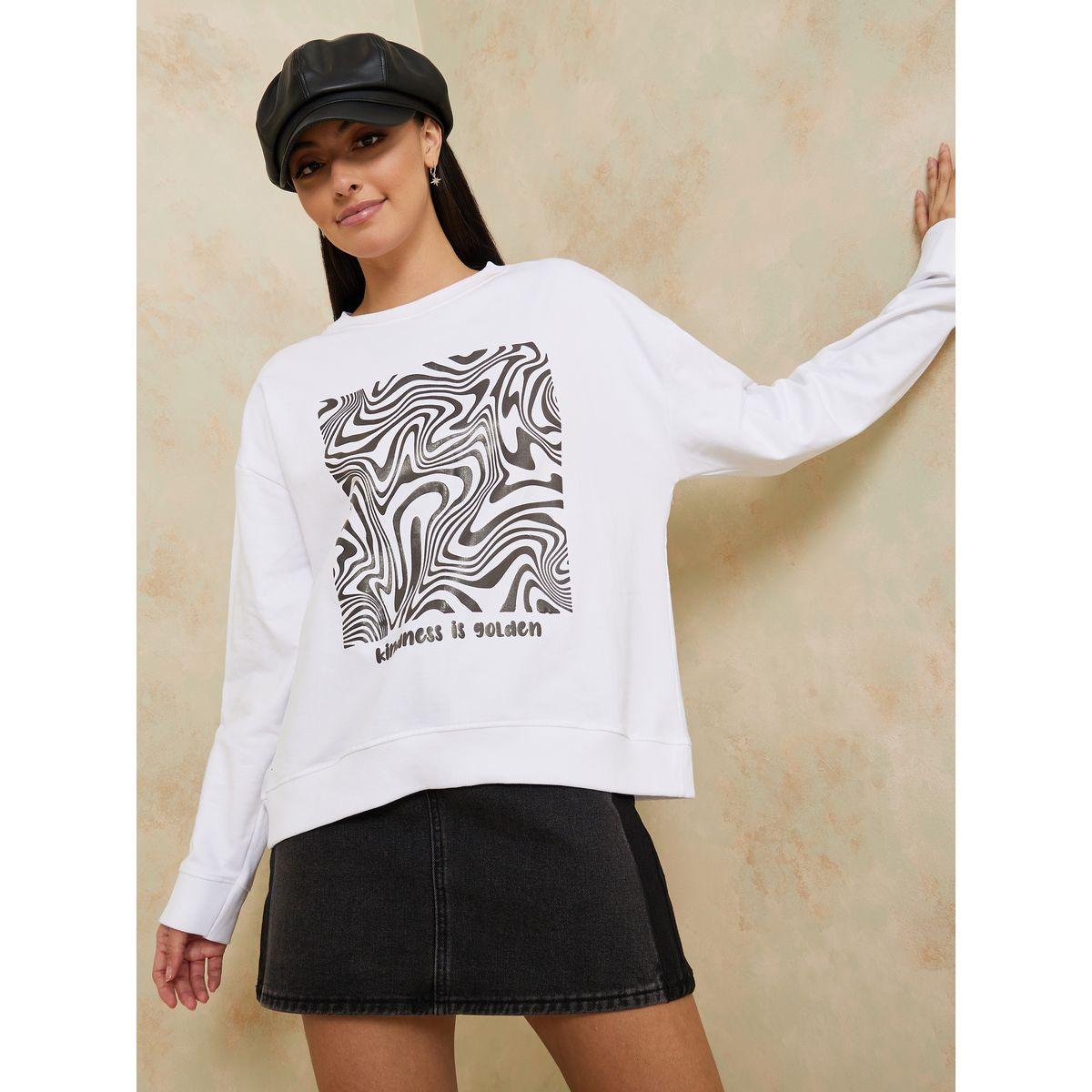 سويت شيرت مطبع بطبعة جرافيك-women-clothing-hoodiesandsweatshirts-sweatshirts-image-1