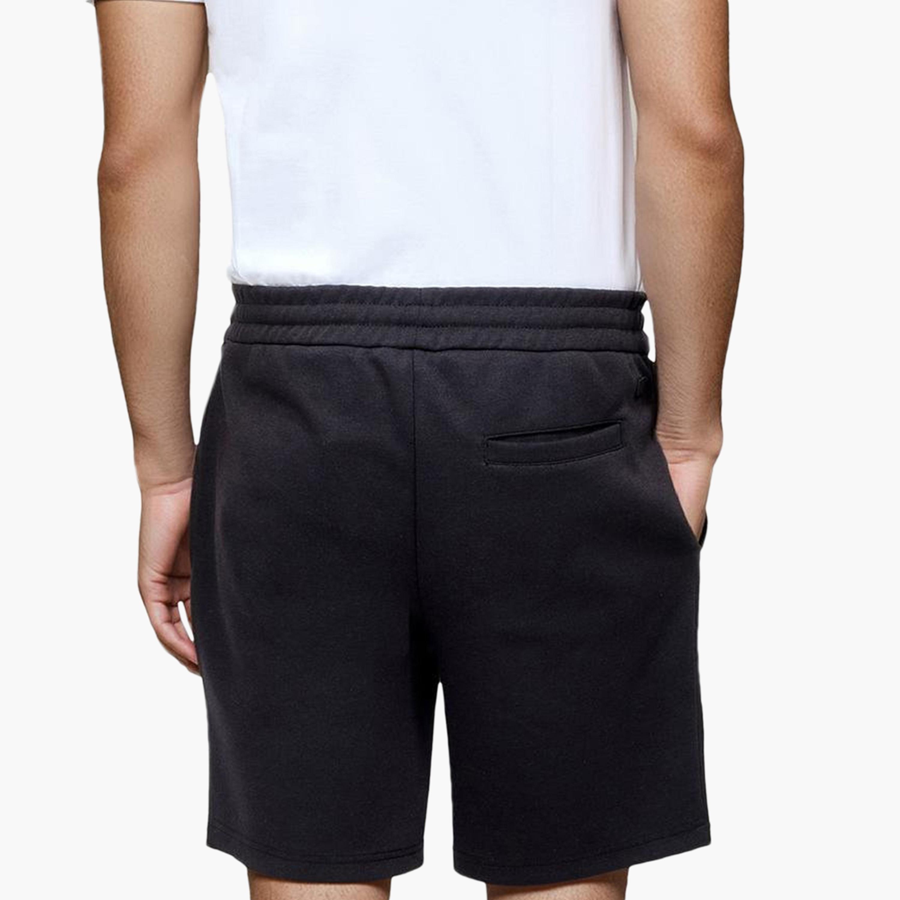 French Connection Regular Fit Mid-Rise Drawstring Waist Men's Shorts-men-clothing-bottoms-shorts-image-4