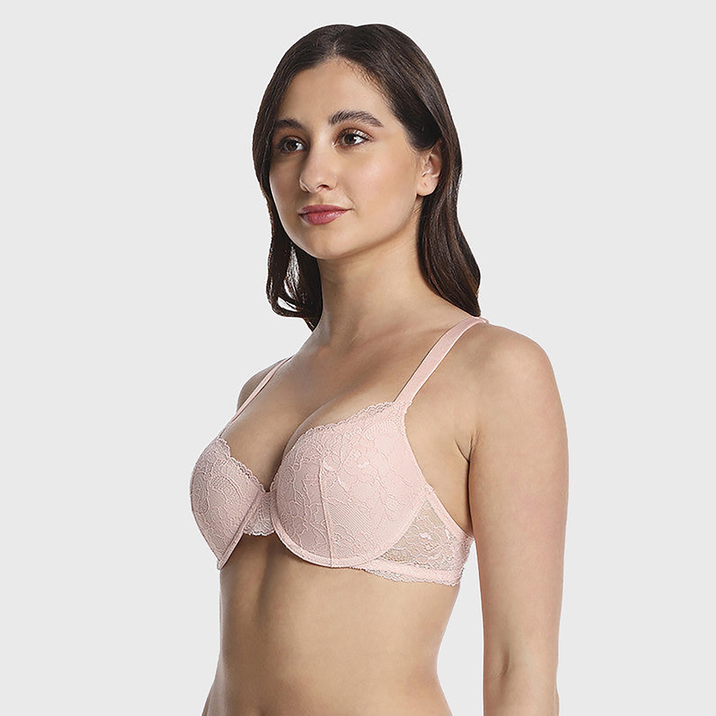 La Senza Obvious Non-Padded Non-Wired Lightly Lined Beige Women's Bra-women-clothing-lingerie-bras-image-2