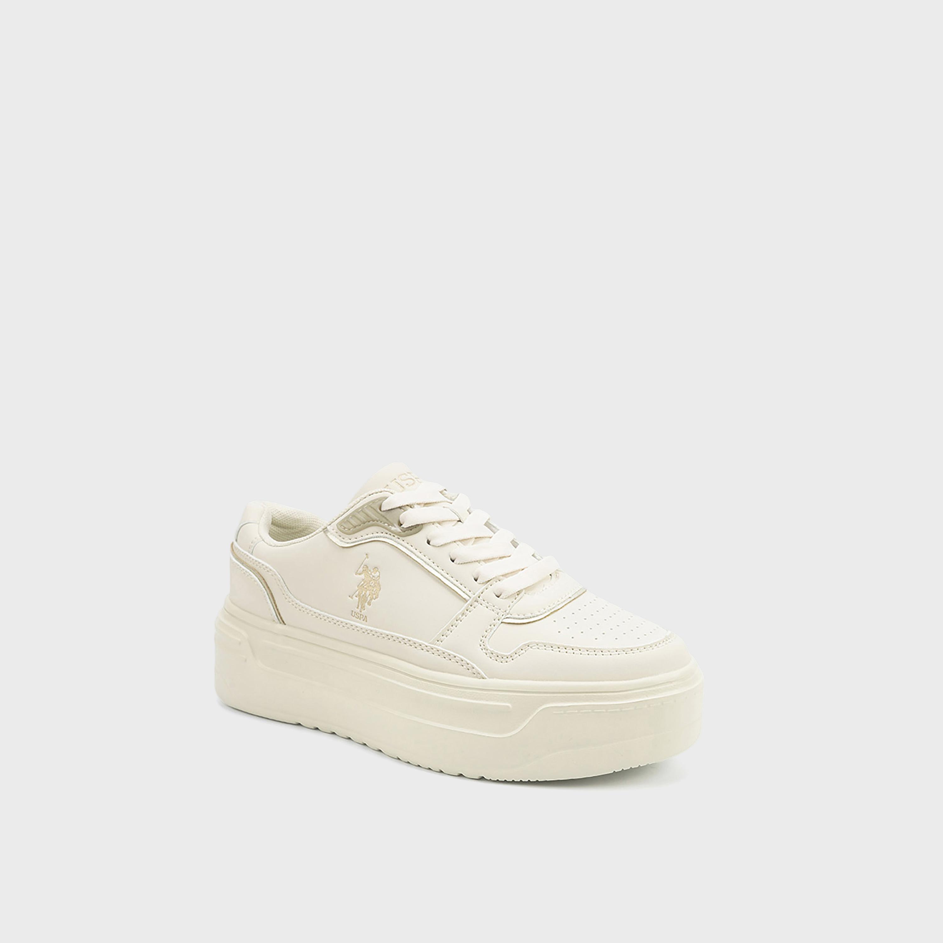 U.S. Polo Assn Women's Lace-Up Low Ankle Sneakers | 5F-CAROLINE-GLB-5PR-women-shoes-sneakers-image-1