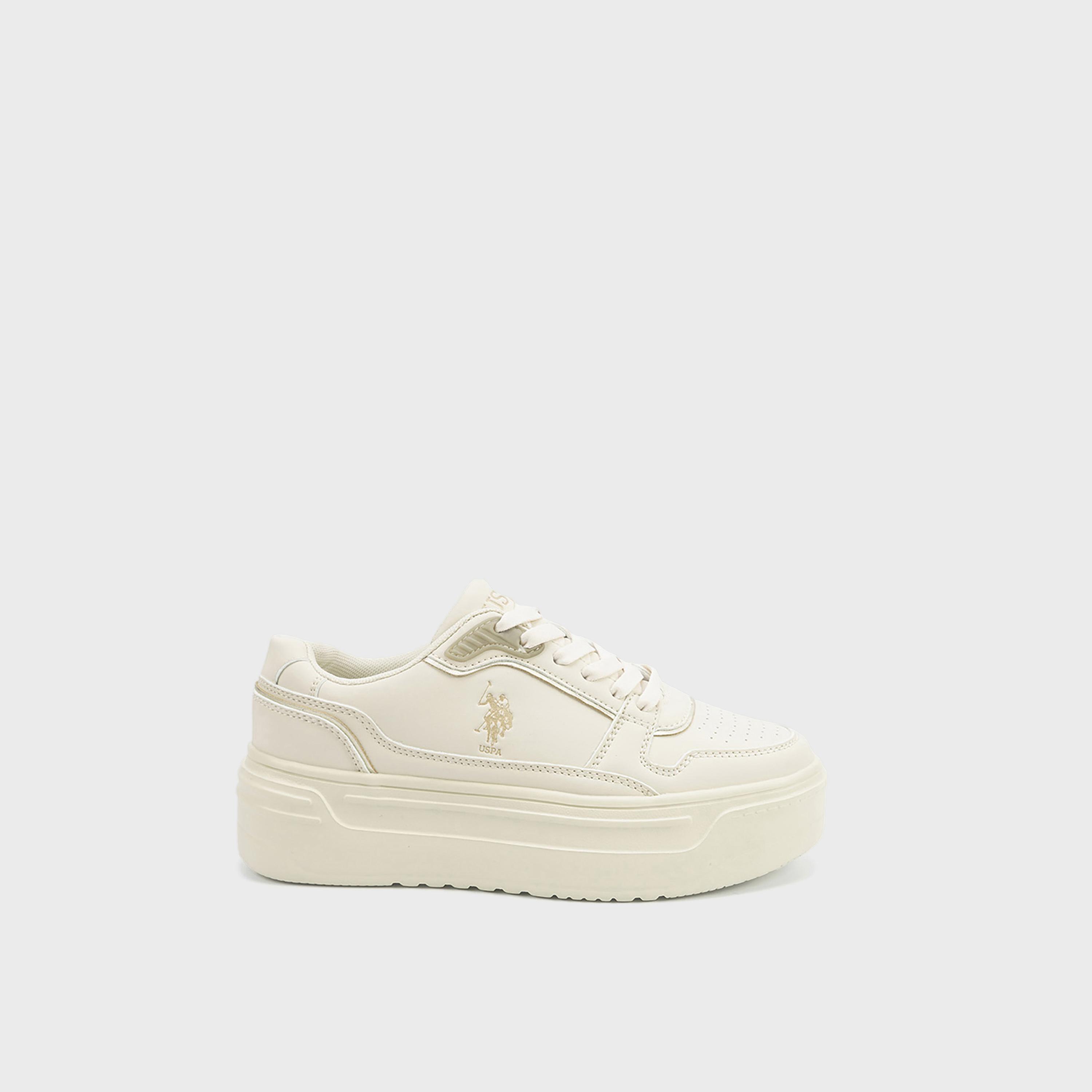 U.S. Polo Assn Women's Lace-Up Low Ankle Sneakers | 5F-CAROLINE-GLB-5PR-women-shoes-sneakers-image-2