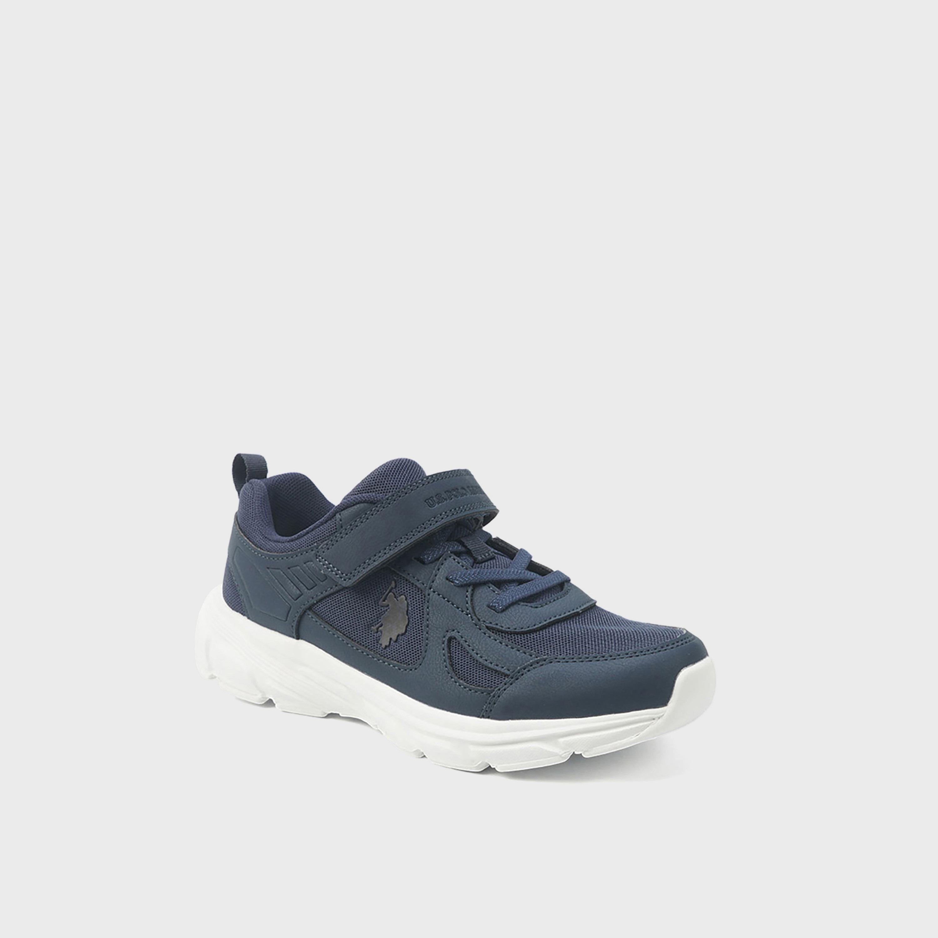 يو إس بولو أسن- حذاء  رياضي للأطفال بخطاف وحلقة | 5F-NUPI-JR-GLB-5PR-girls-shoes-sneakers-image-1