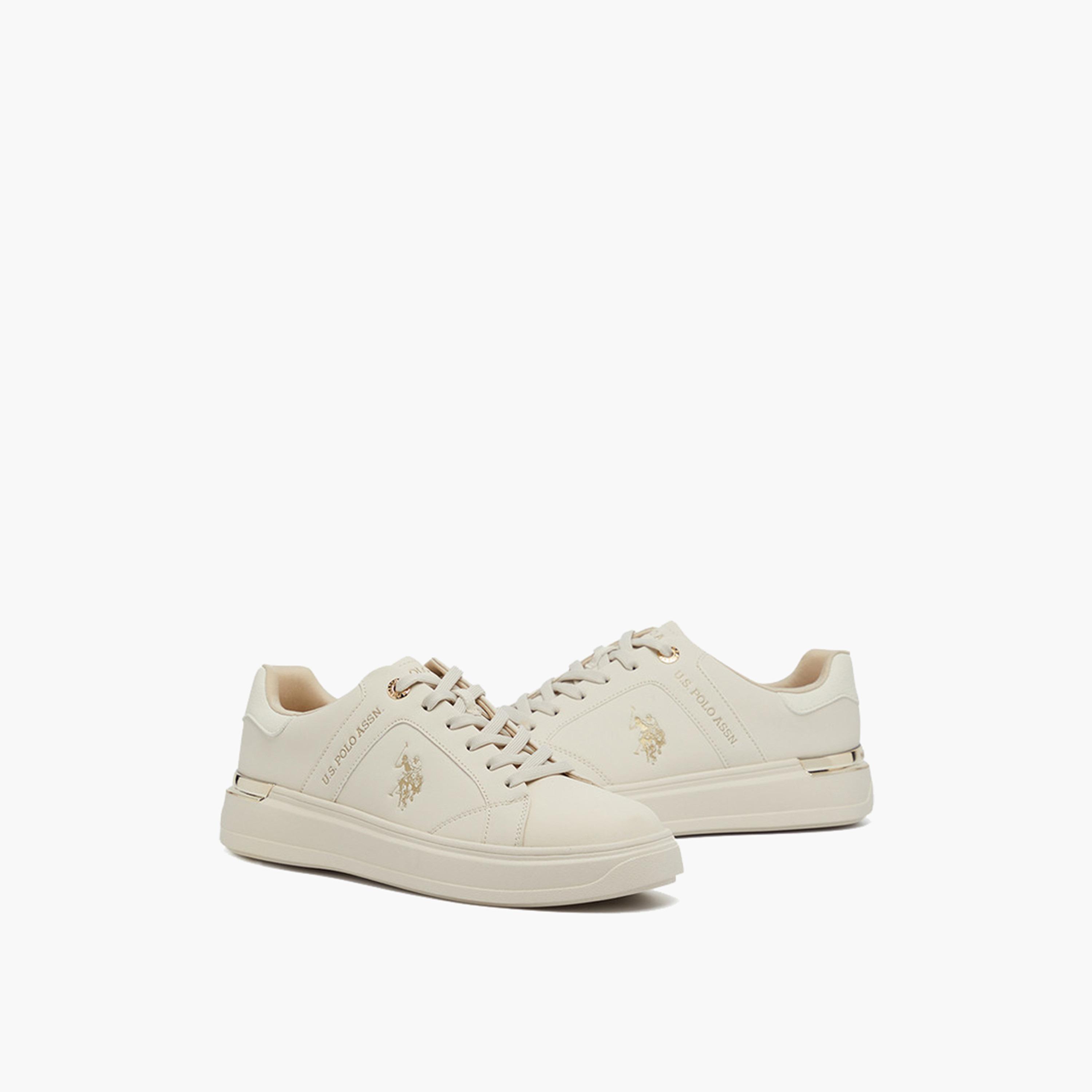 U.S. Polo Assn Women's Lace-Up 5M ALSON GLB 5FX Low Ankle Sneakers | 5M-ALSON-GLB-5FX-OD-women-shoes-sneakers-image-2