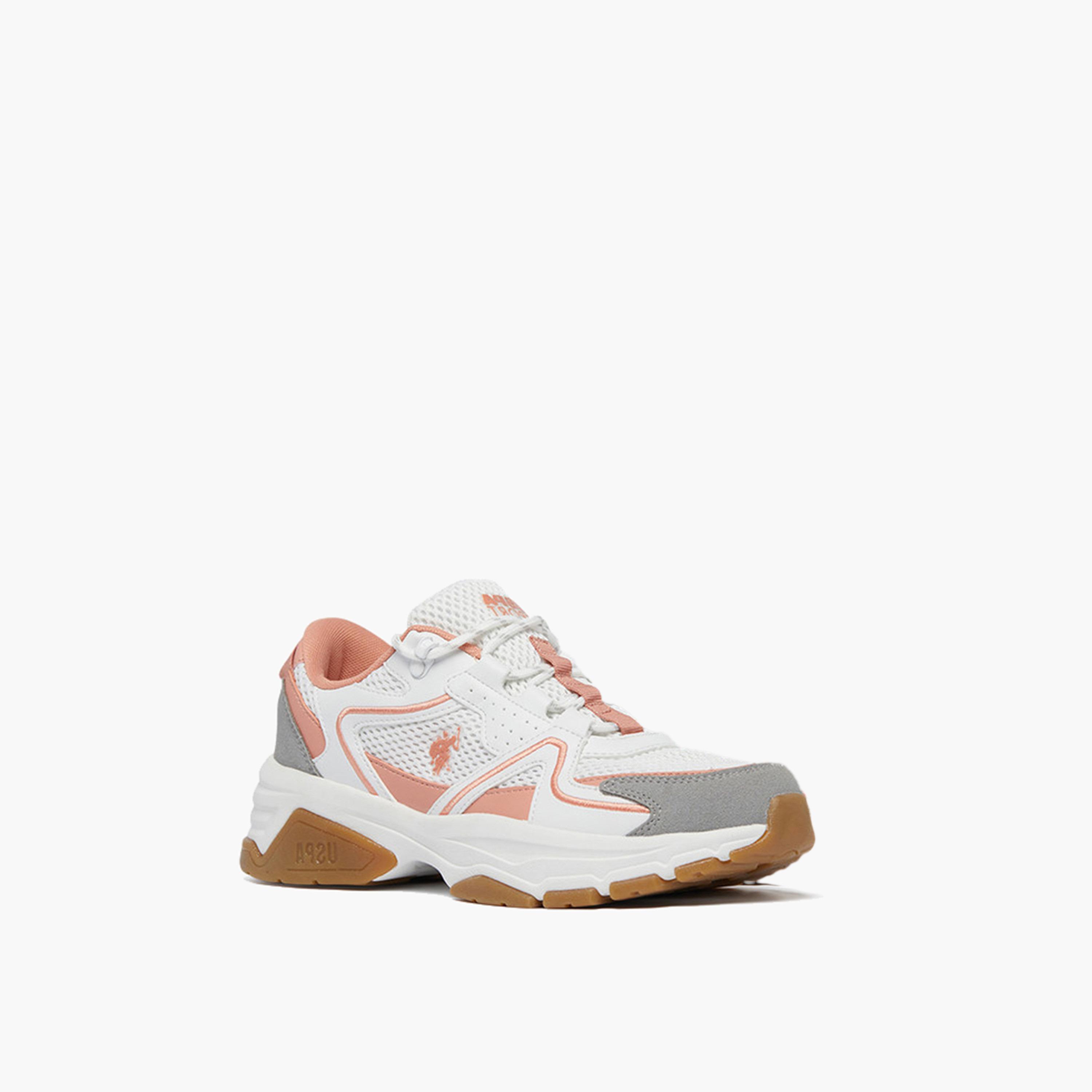 U.S. Polo Assn Women's Lace-Up 5M BLANCA GLB 5FX Low Ankle Sneakers | 5M-BLANCA-GLB-5FX-OD-women-shoes-sneakers-image-1