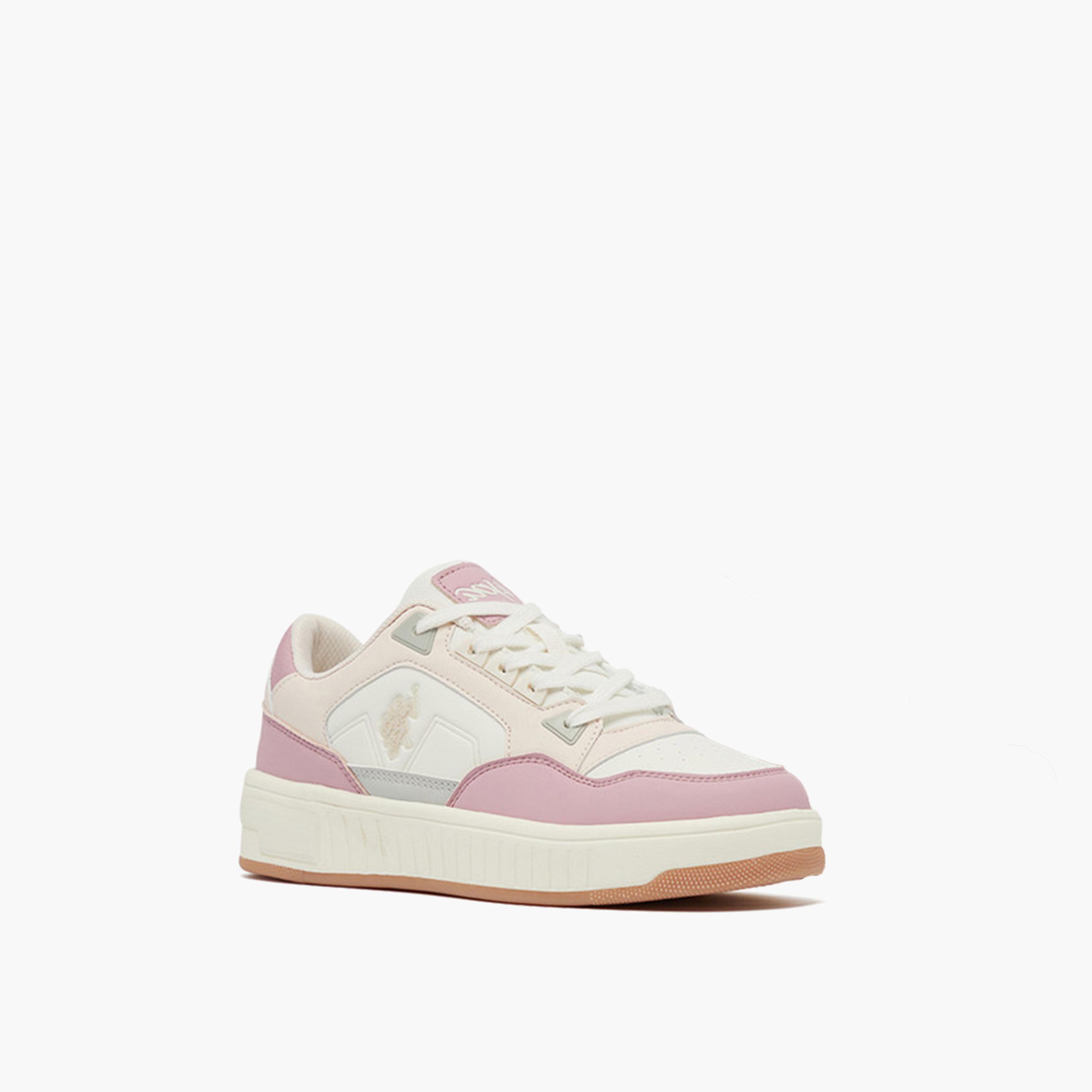 U.S. Polo Assn Women's Lace-Up 5M CYPHER GLB 5FX Low Ankle Sneakers | 5M-CYPHER-GLB-5FX-OD-women-shoes-sneakers-image-1