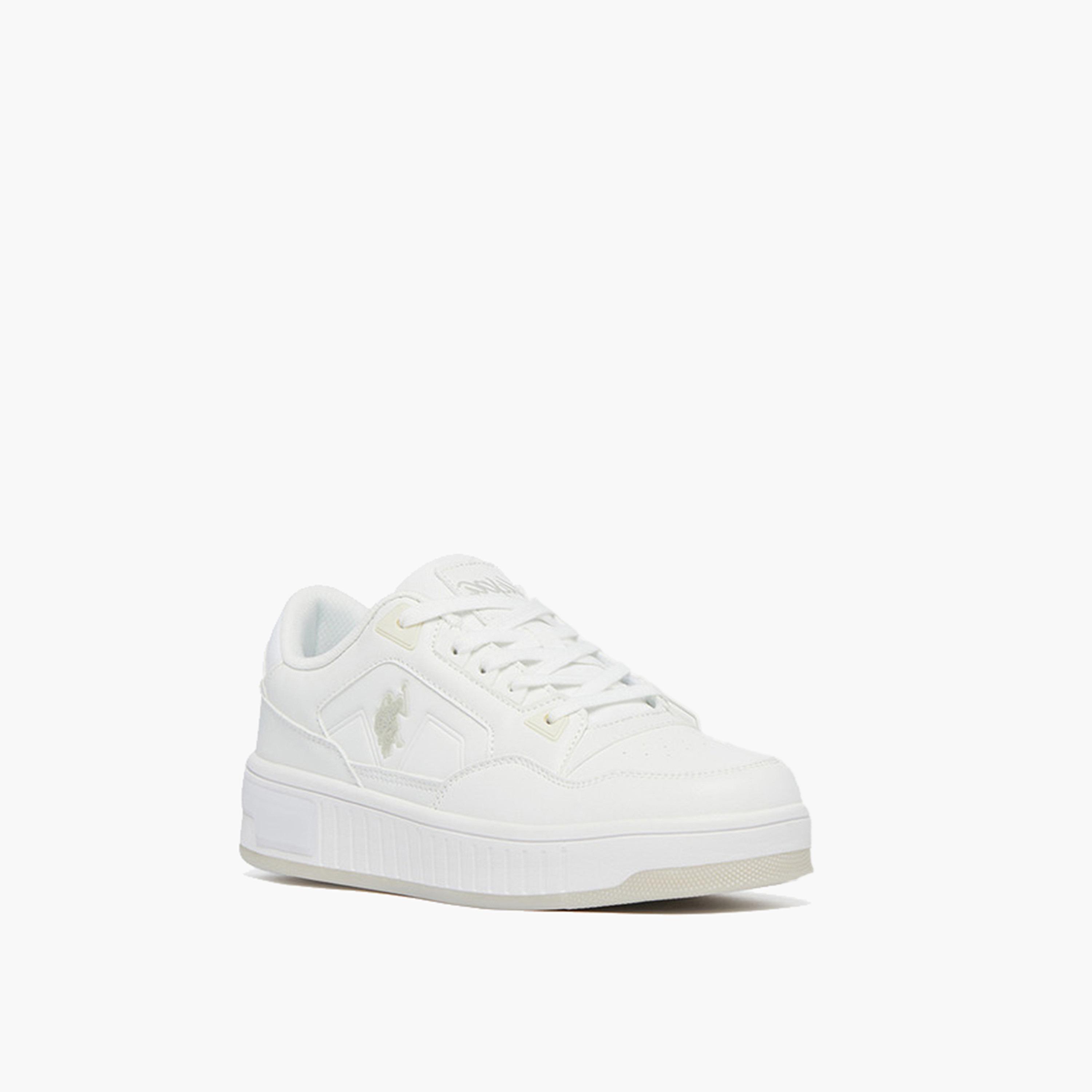 U.S. Polo Assn Women's Lace-Up 5M CYPHER GLB 5FX Low Ankle Sneakers | 5M-CYPHER-GLB-5FX-OD-women-shoes-sneakers-image-1