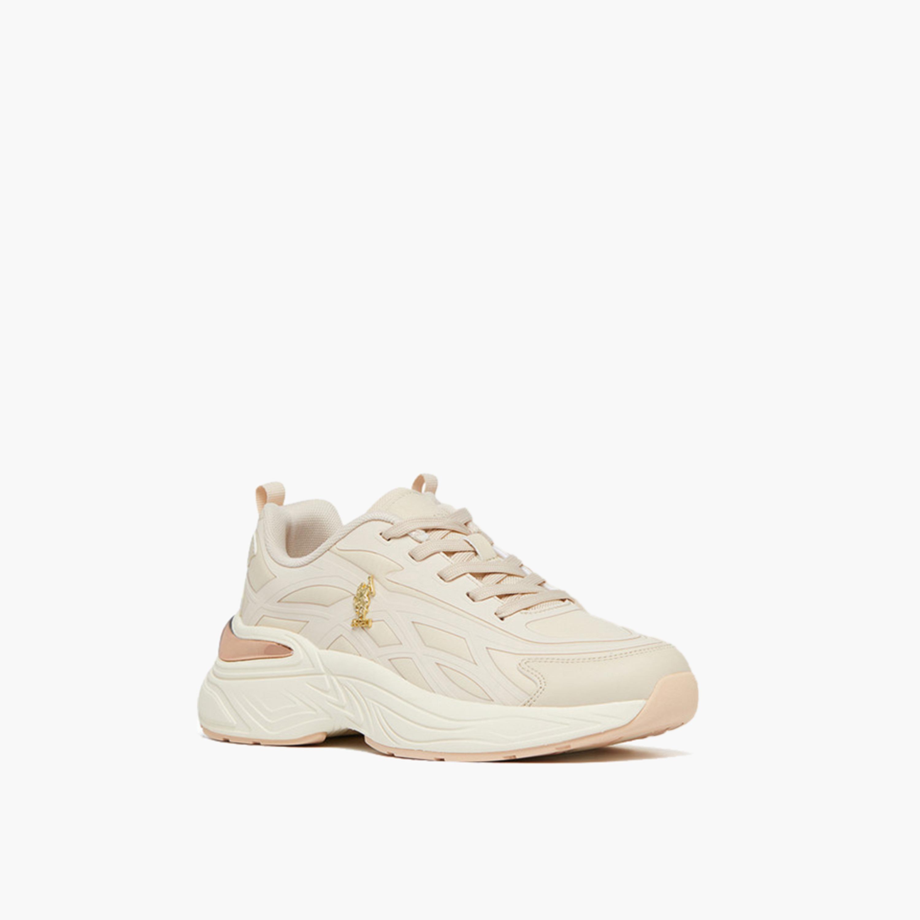 U.S. Polo Assn Women's Lace-Up 5M GELDA GLB 5FX Low Ankle Sneakers | 5M-GELDA-GLB-5FX-OD-women-shoes-sneakers-image-1