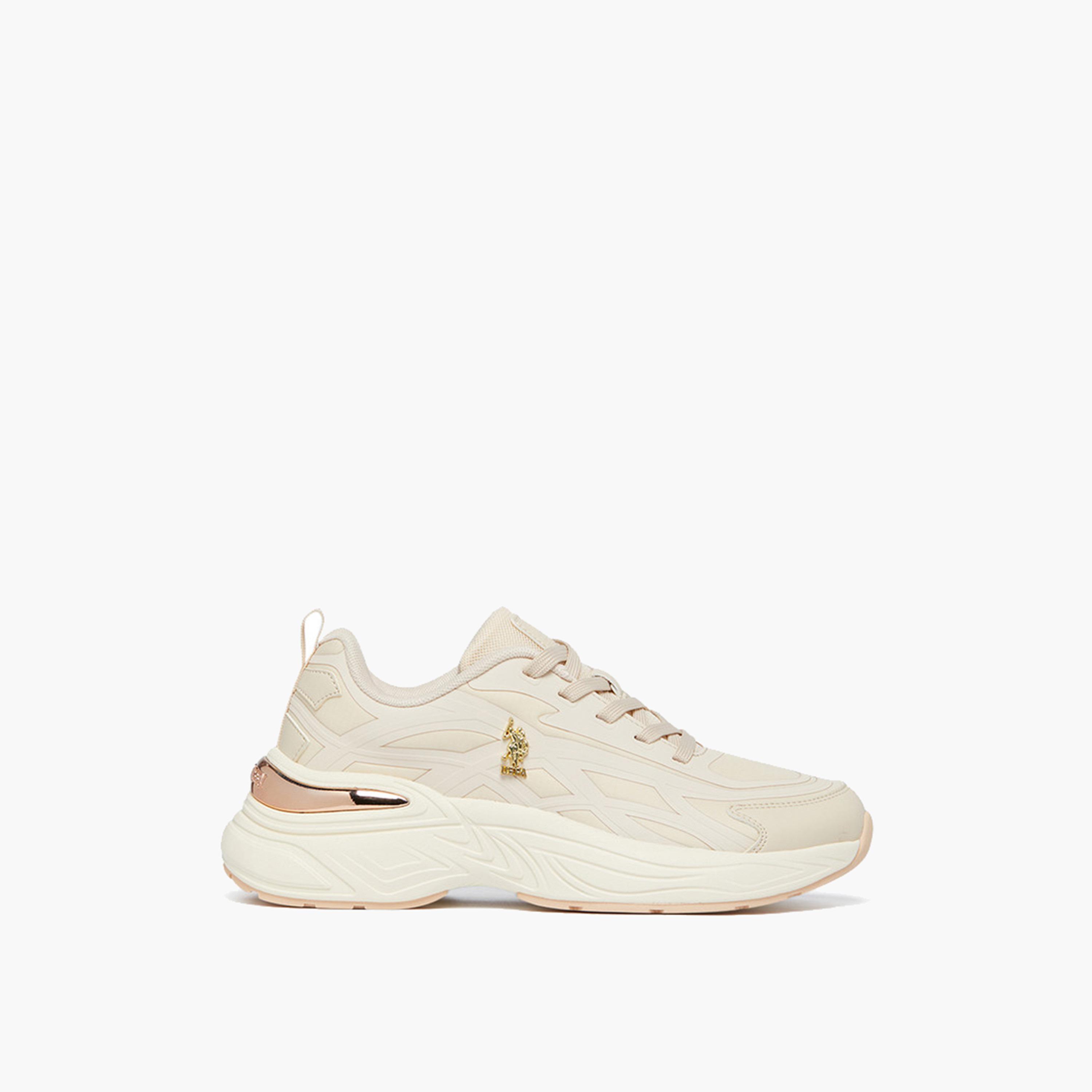 U.S. Polo Assn Women's Lace-Up 5M GELDA GLB 5FX Low Ankle Sneakers | 5M-GELDA-GLB-5FX-OD-women-shoes-sneakers-image-3
