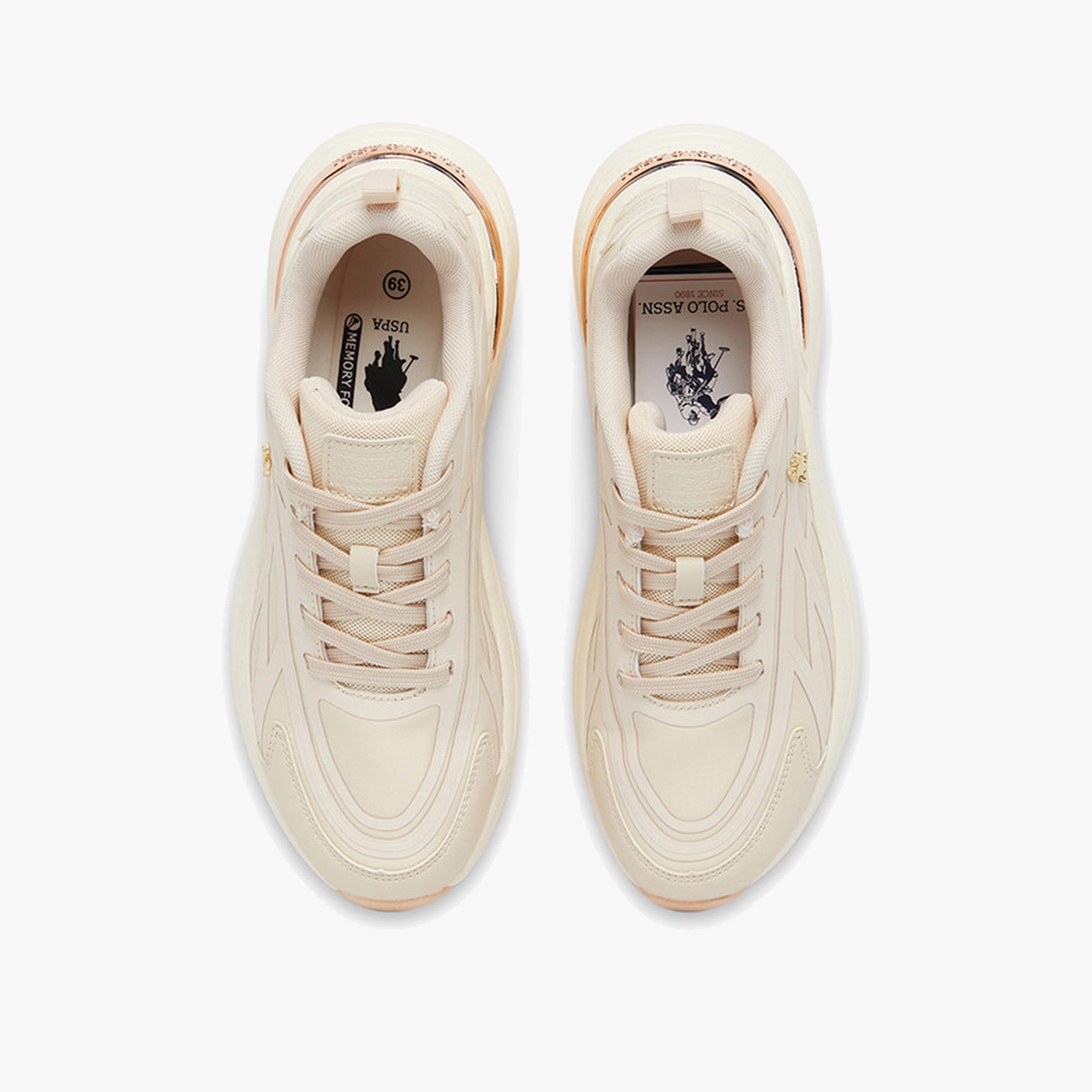 U.S. Polo Assn Women's Lace-Up 5M GELDA GLB 5FX Low Ankle Sneakers | 5M-GELDA-GLB-5FX-OD-women-shoes-sneakers-image-4