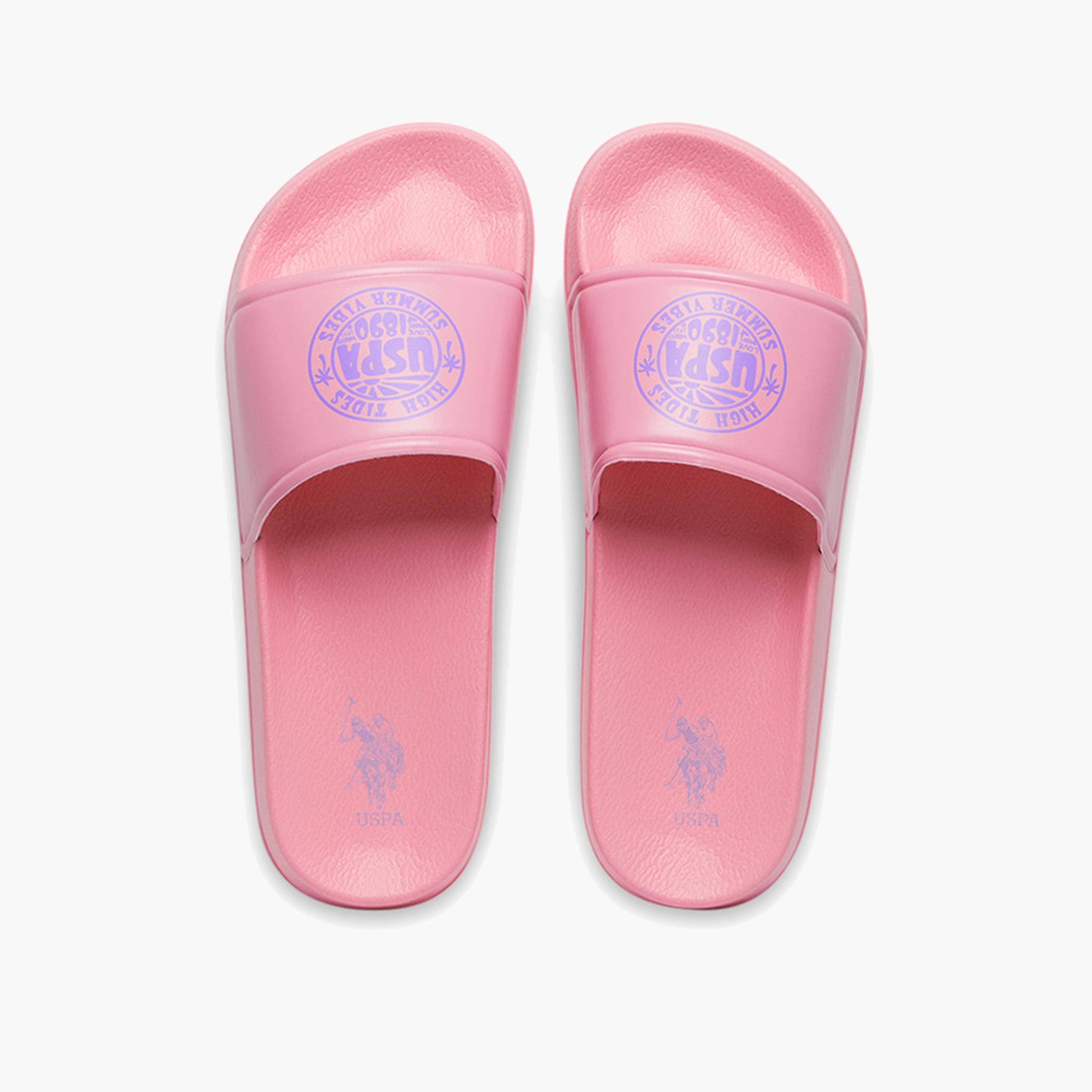 U.S. Polo Assn Women's Slip On 5M LELIN GLB 5FX Slides | 5M-LELIN-GLB-5FX-OD-women-shoes-flipflopsandslides-image-1