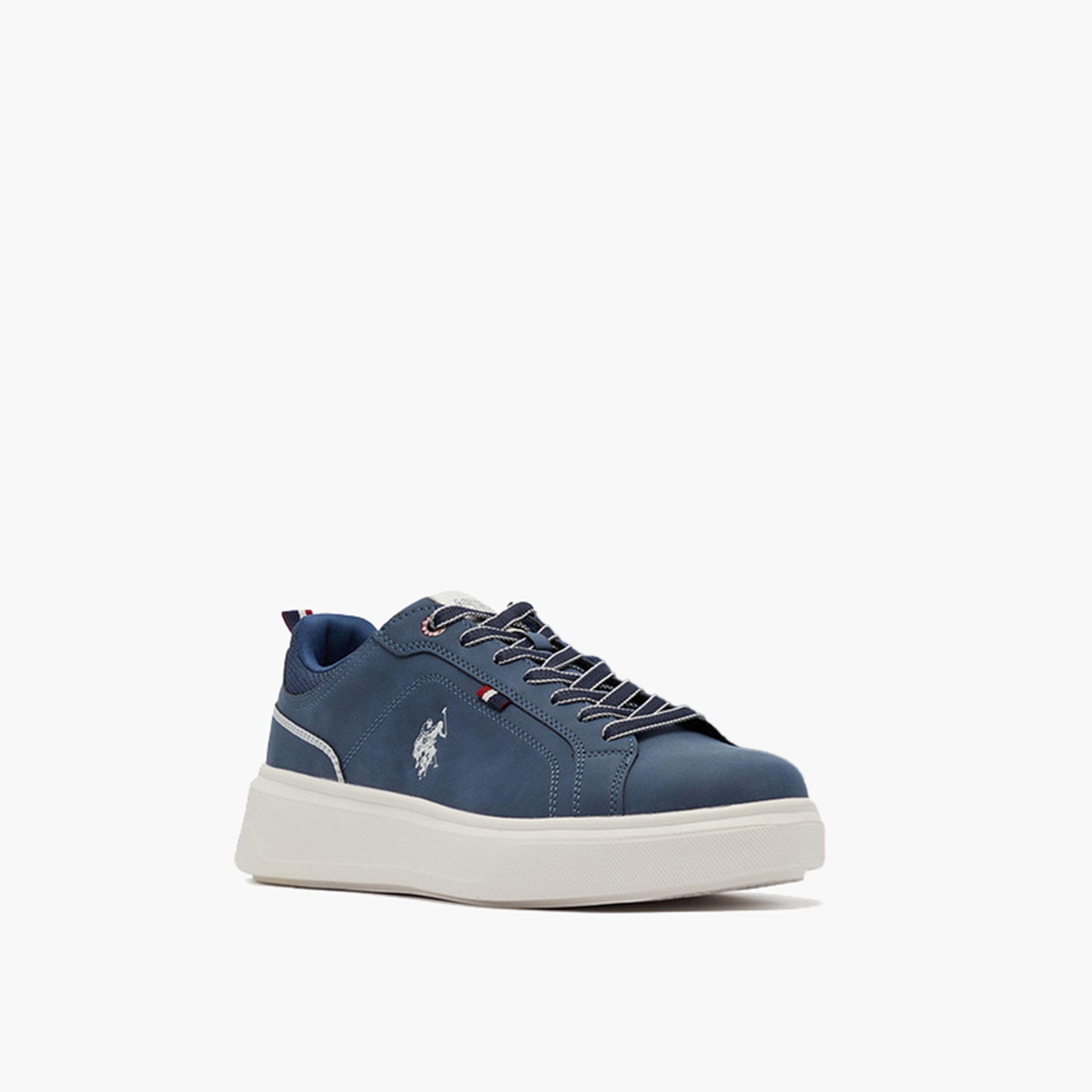 U.S. Polo Assn Men's Lace-Up 5M NATEN GLB 5FX Low Ankle Sneakers | 5M-NATEN-GLB-5FX-OD-men-shoes-sneakers-image-1