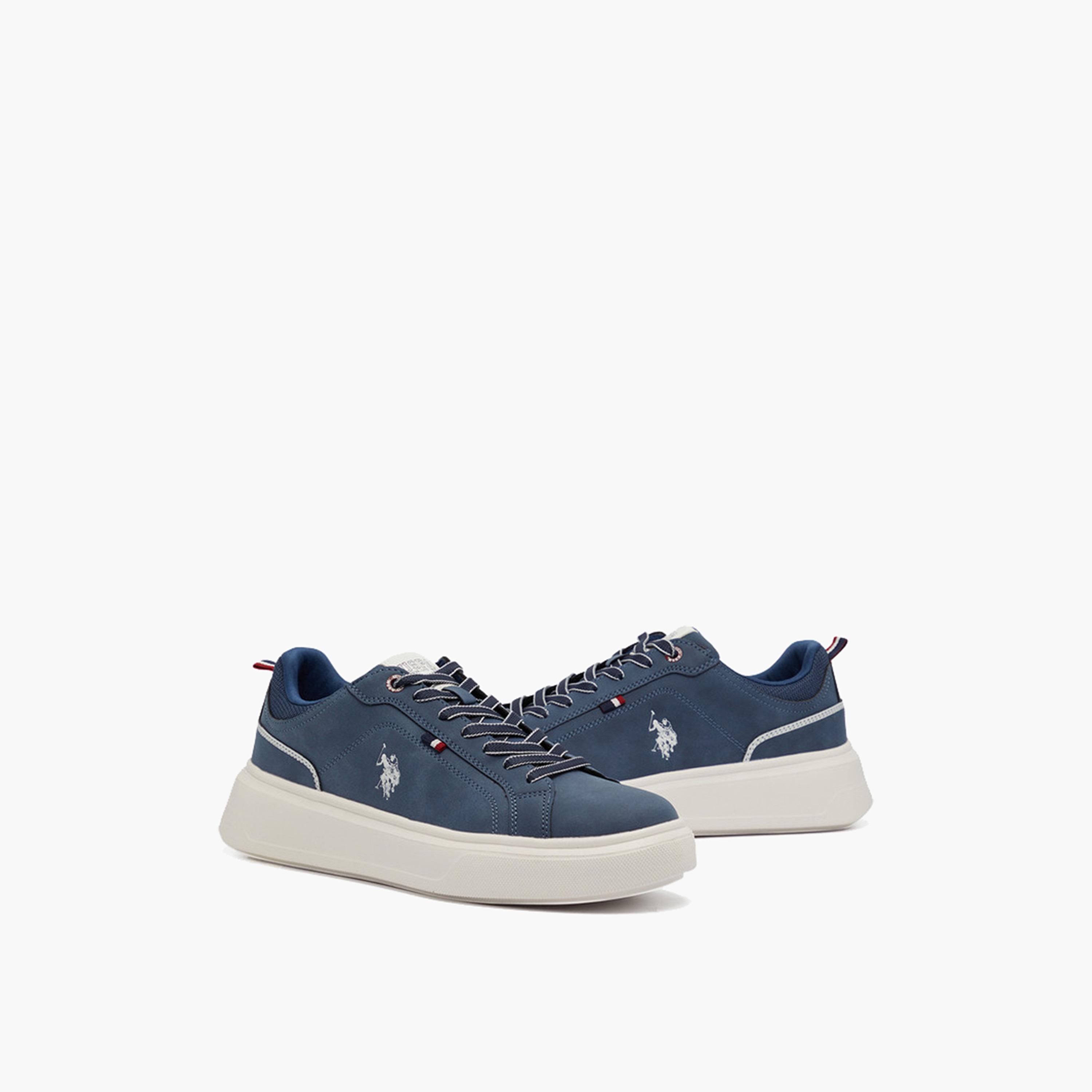 U.S. Polo Assn Men's Lace-Up 5M NATEN GLB 5FX Low Ankle Sneakers | 5M-NATEN-GLB-5FX-OD-men-shoes-sneakers-image-2