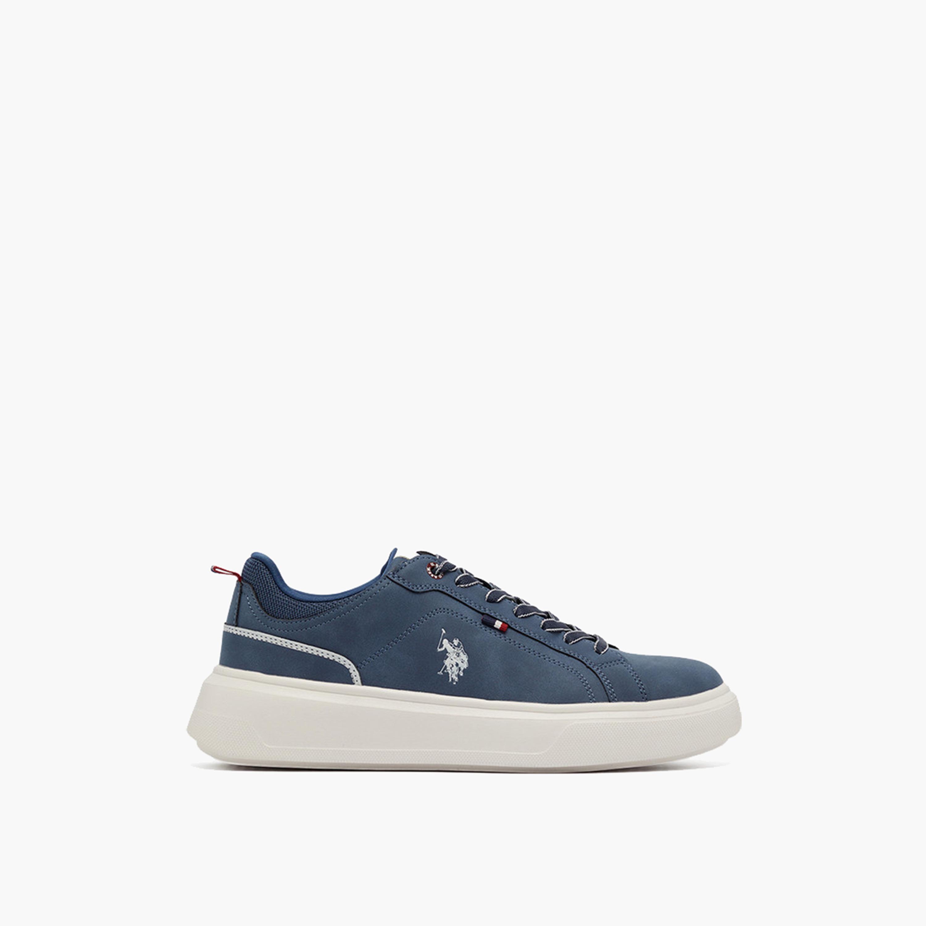 U.S. Polo Assn Men's Lace-Up 5M NATEN GLB 5FX Low Ankle Sneakers | 5M-NATEN-GLB-5FX-OD-men-shoes-sneakers-image-3