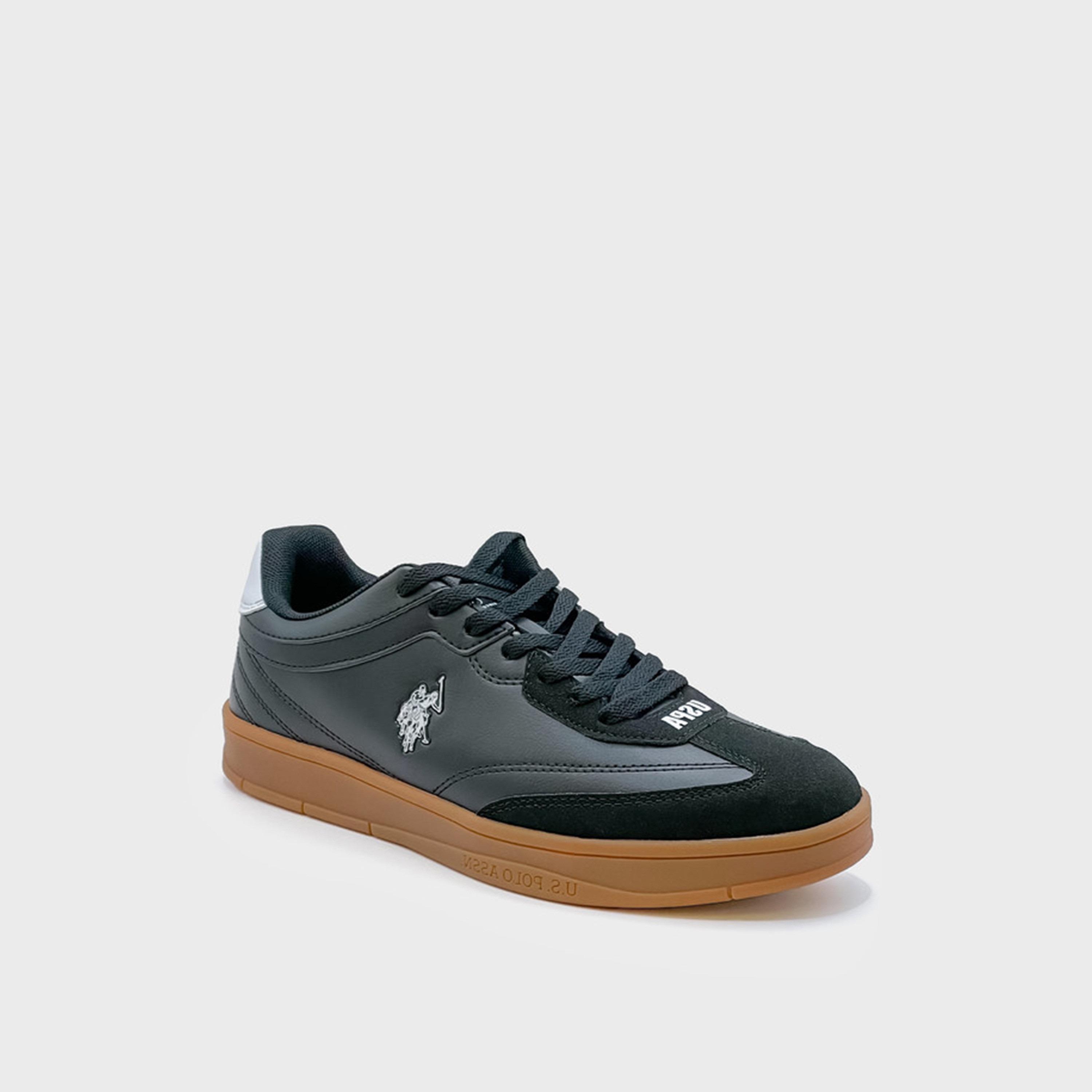U.S. Polo Assn Women’s Lace-Up Low Ankle Sneakers  | 5M VALE WMN GLB 5FX OD-women-shoes-sneakers-image-1