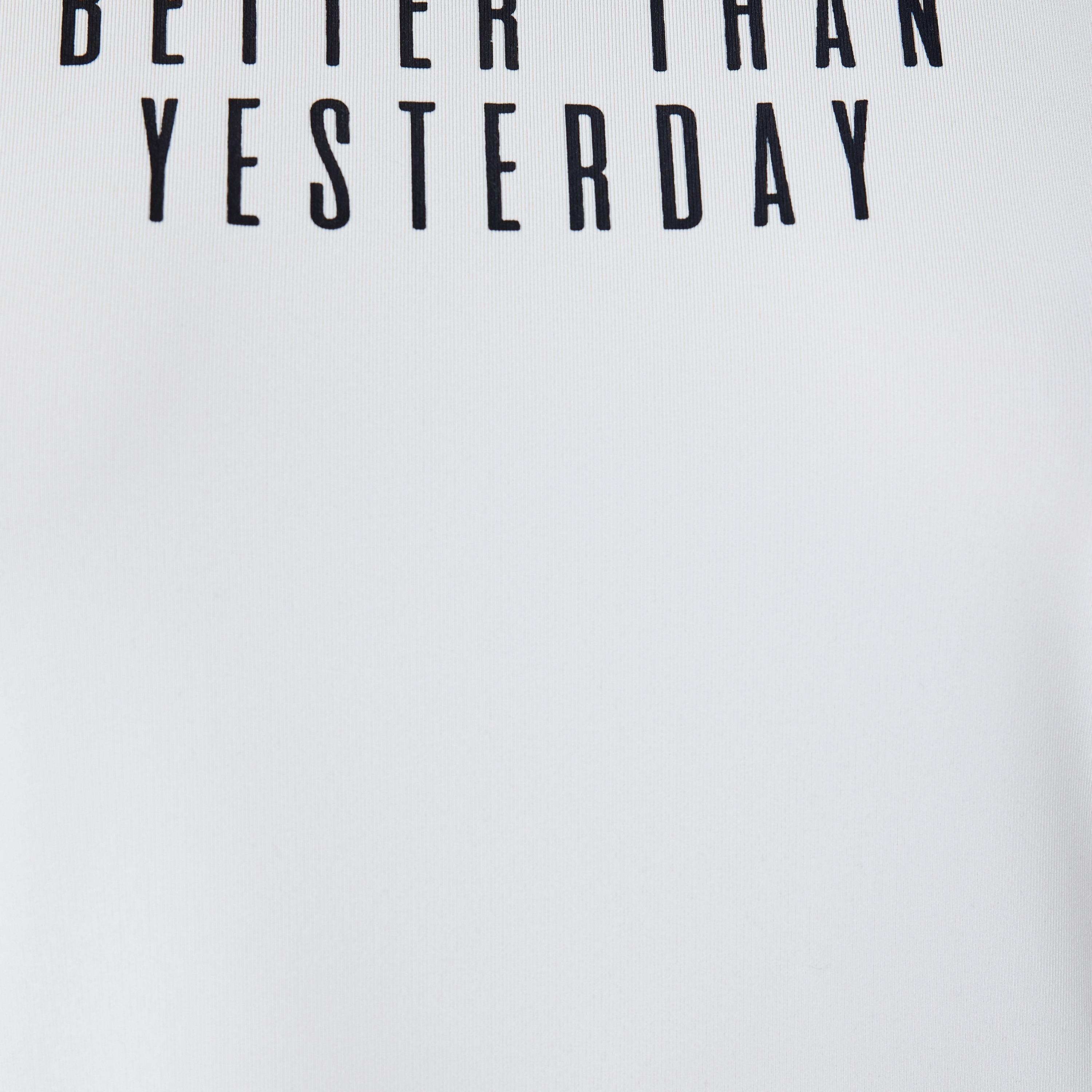 Koton White Text-Print Crew Neck Short Sleeves Women's T-Shirt-sports-women-clothing-tshirtsandvests-image-5