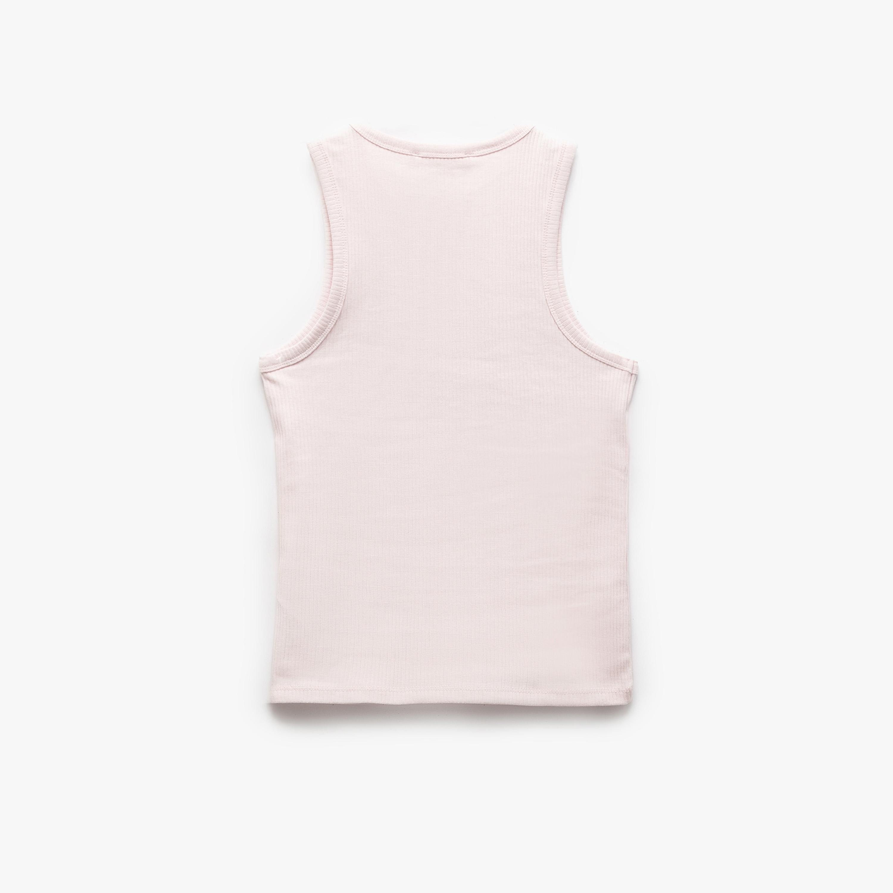 قميص نسائي بدون أكمام برقبة دائرية بلون كوتون الوردي بدون أكمام-women-clothing-shirtsandblouses-blouses-image-4